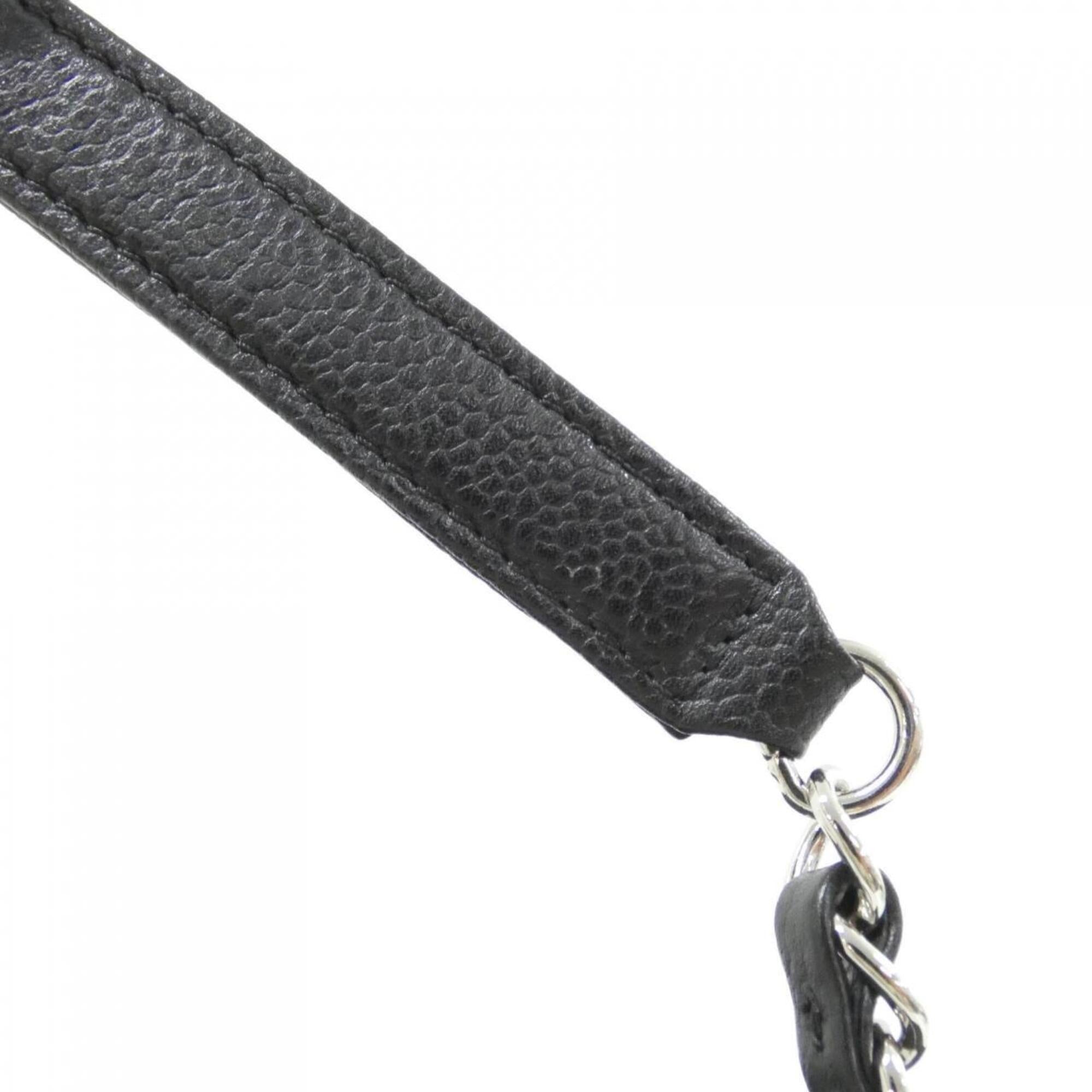 Chanel Black Grained Calfskin Shoulder Bag (Pre-Owned)