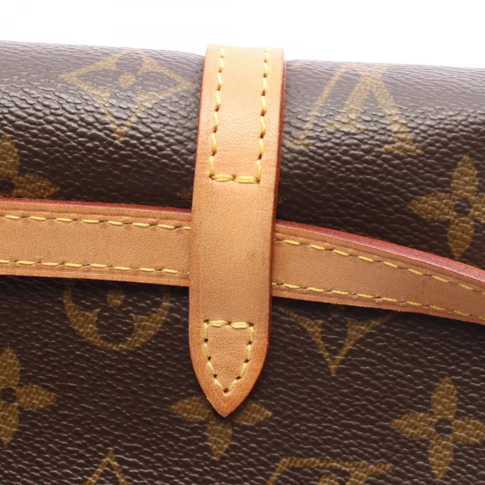 Louis Vuitton Brown Monogram Monogram Leather Fanny Pack Pochette (Pre-Owned)