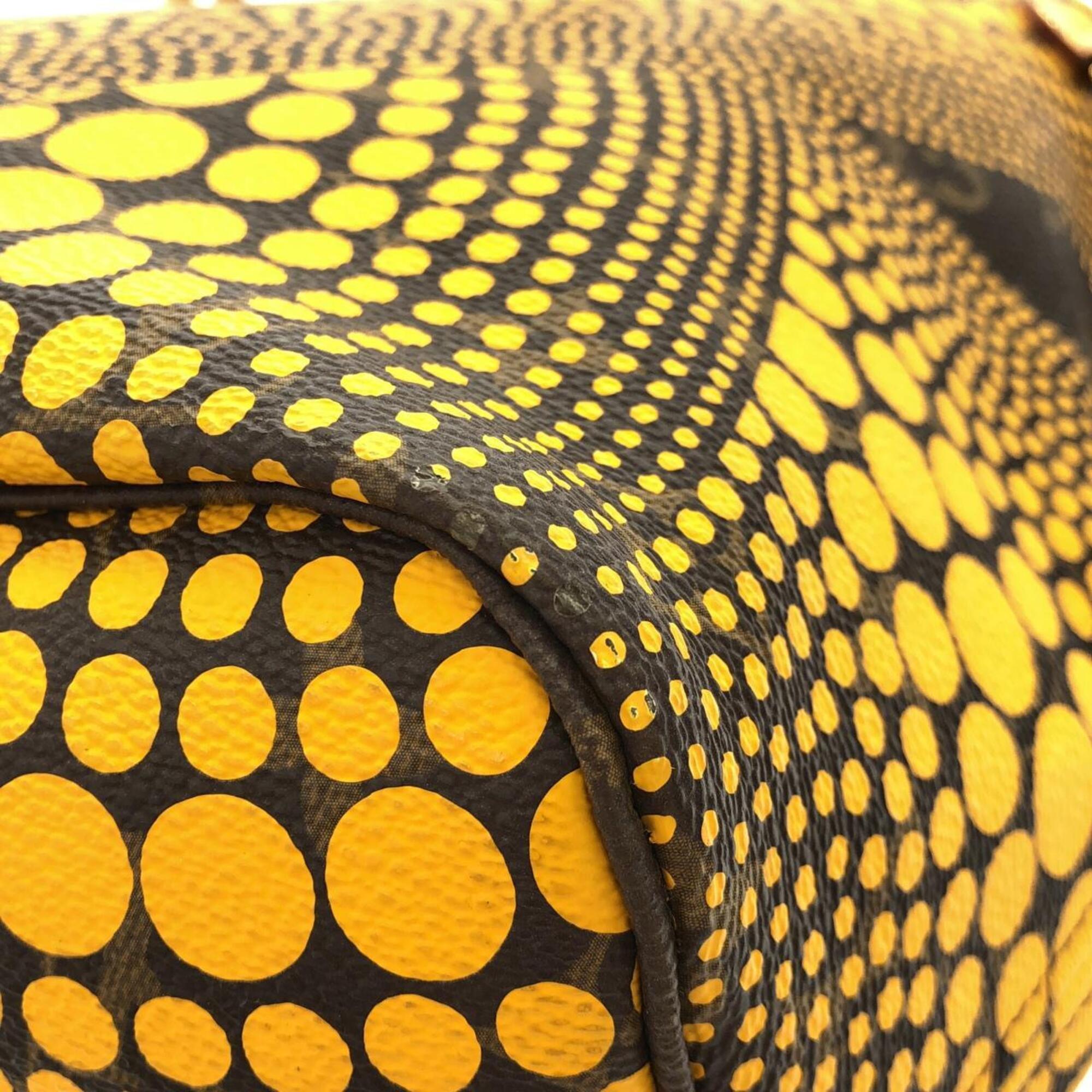 Louis Vuitton Jaune Marron Coated Canvas Handbag (Pre-Owned)
