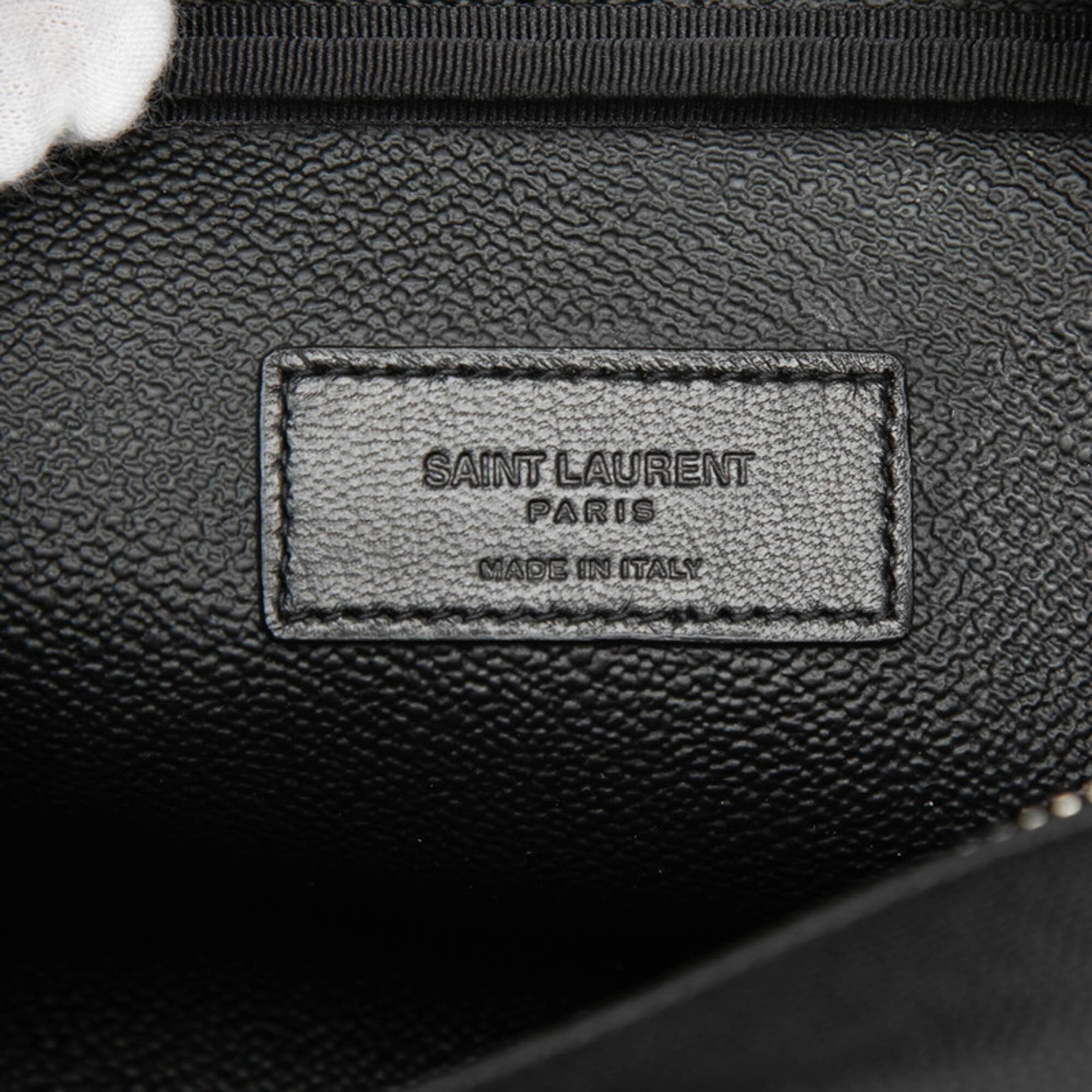 Saint Laurent Black Leather Pouch (Pre-Owned)