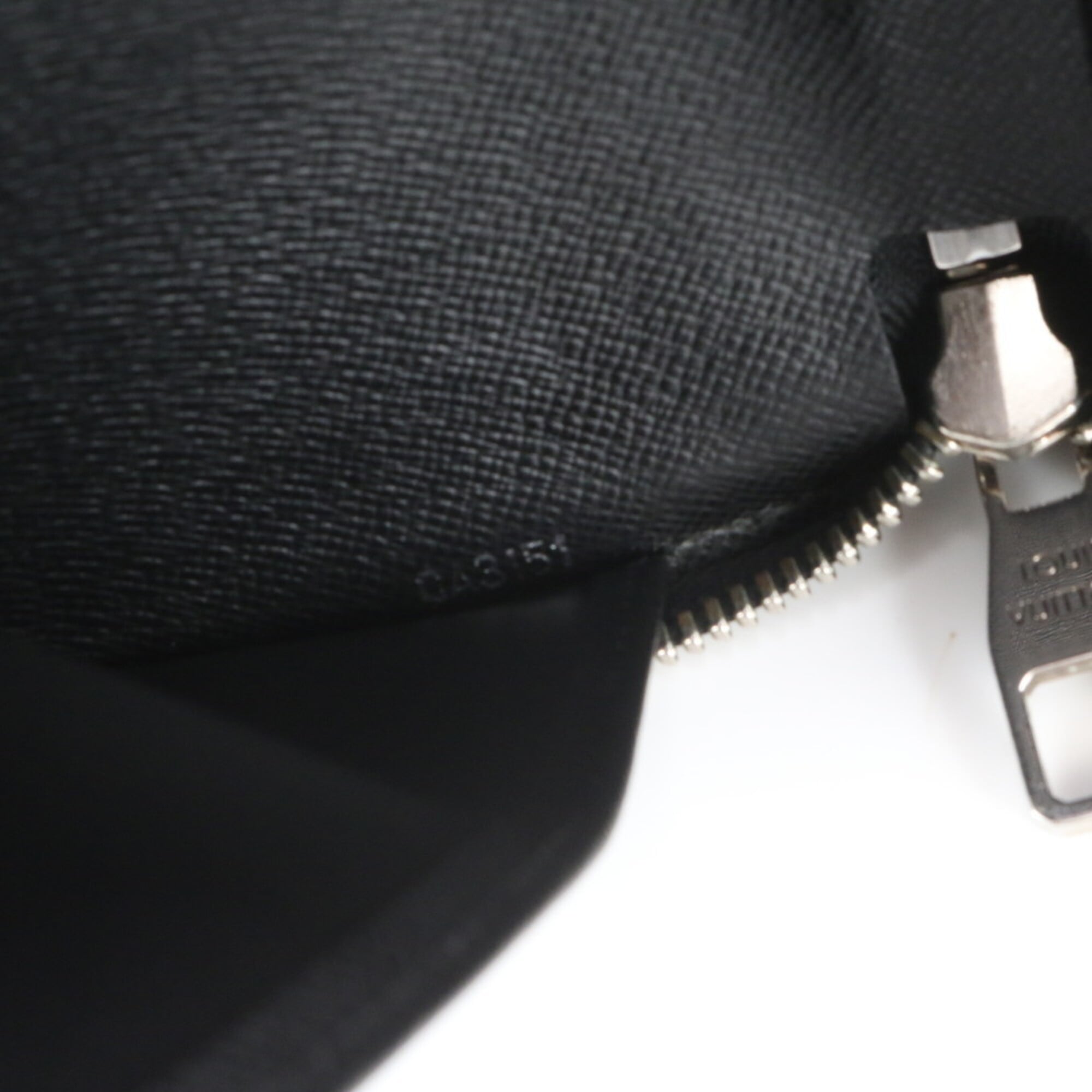 Louis Vuitton Black Leather Coated Canvas Long Wallet (Bi-Fold) (Pre-Owned)