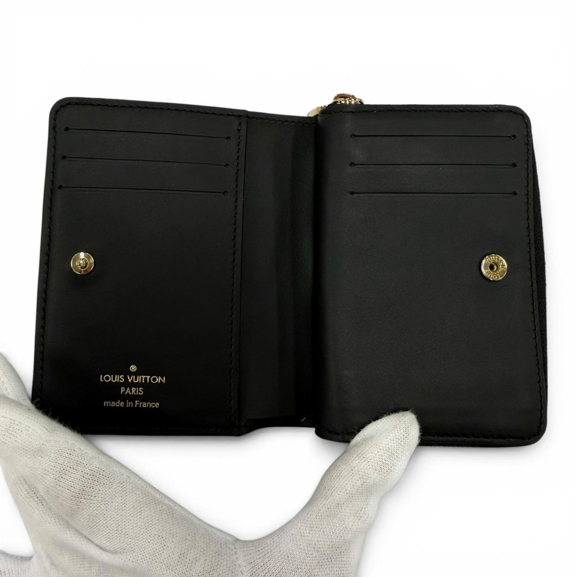 Louis Vuitton Black Leather Wallet (Bi-Fold) (Pre-Owned)