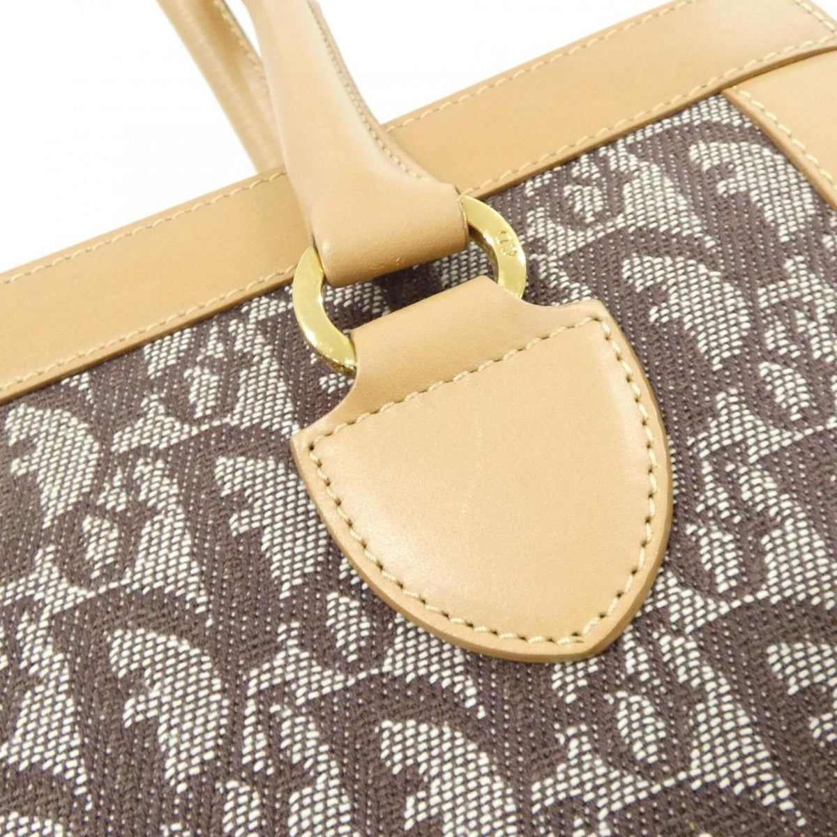 Christian Dior Brown Canvas Handbag (Pre-Owned)