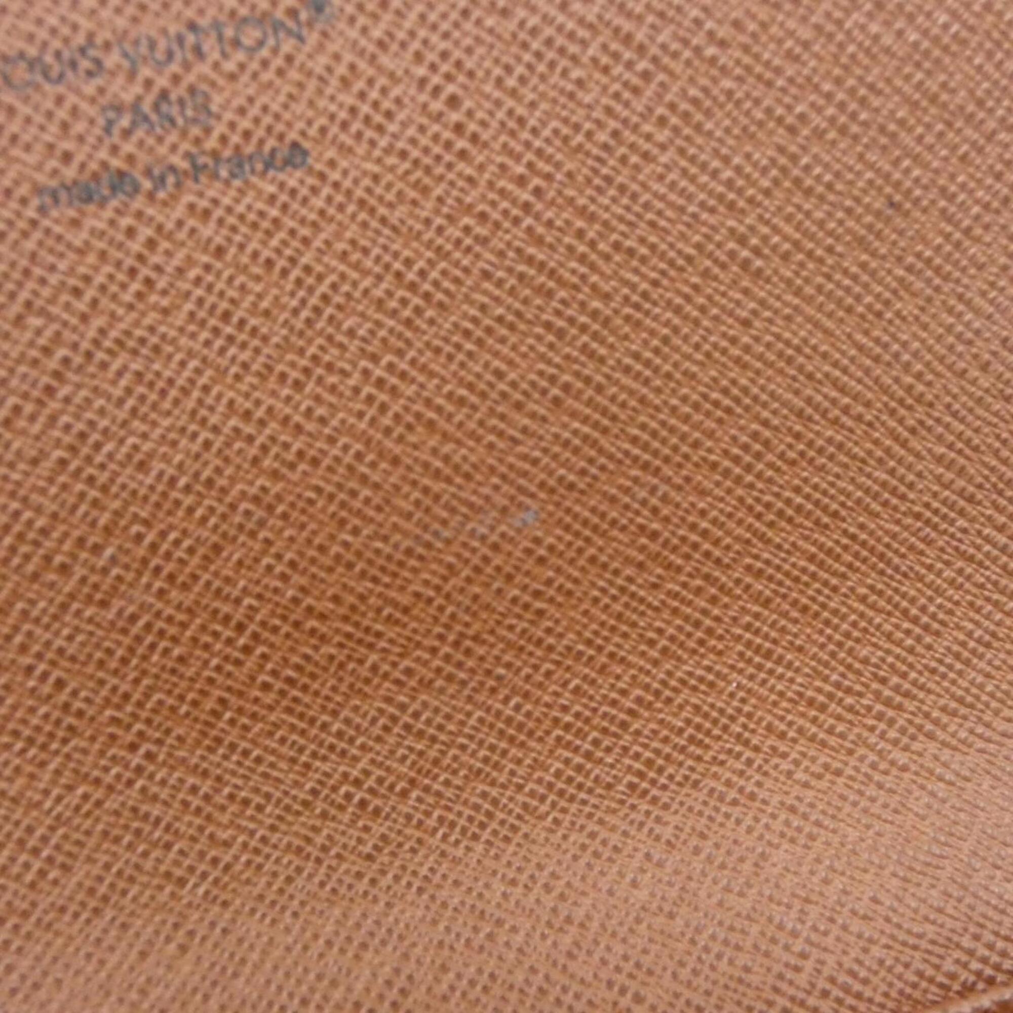 Louis Vuitton Marron Coated Canvas Long Wallet (Bi-Fold) (Pre-Owned)