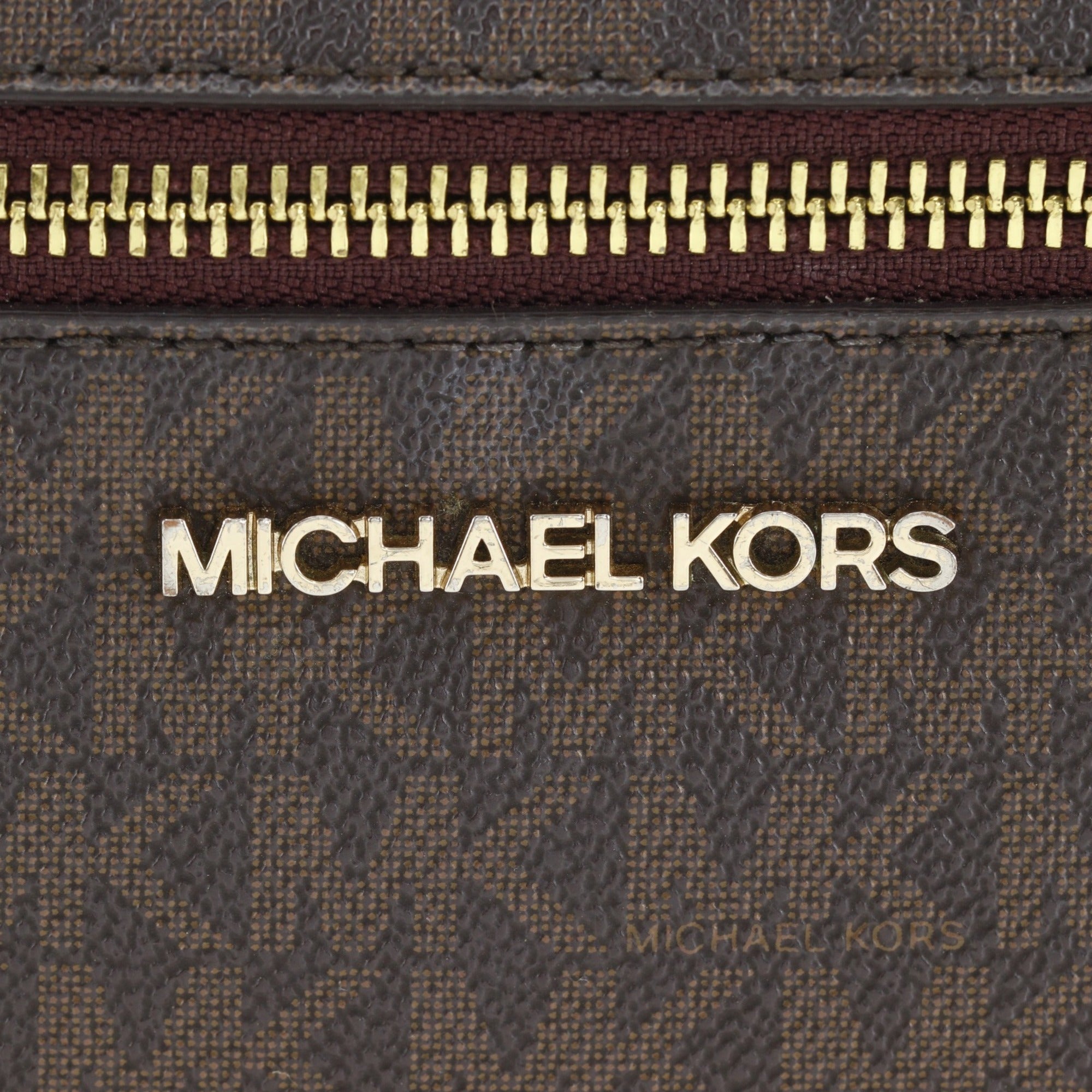 Michael Kors Brown Pvc Shoulder Bag Sling Bag (Pre-Owned)