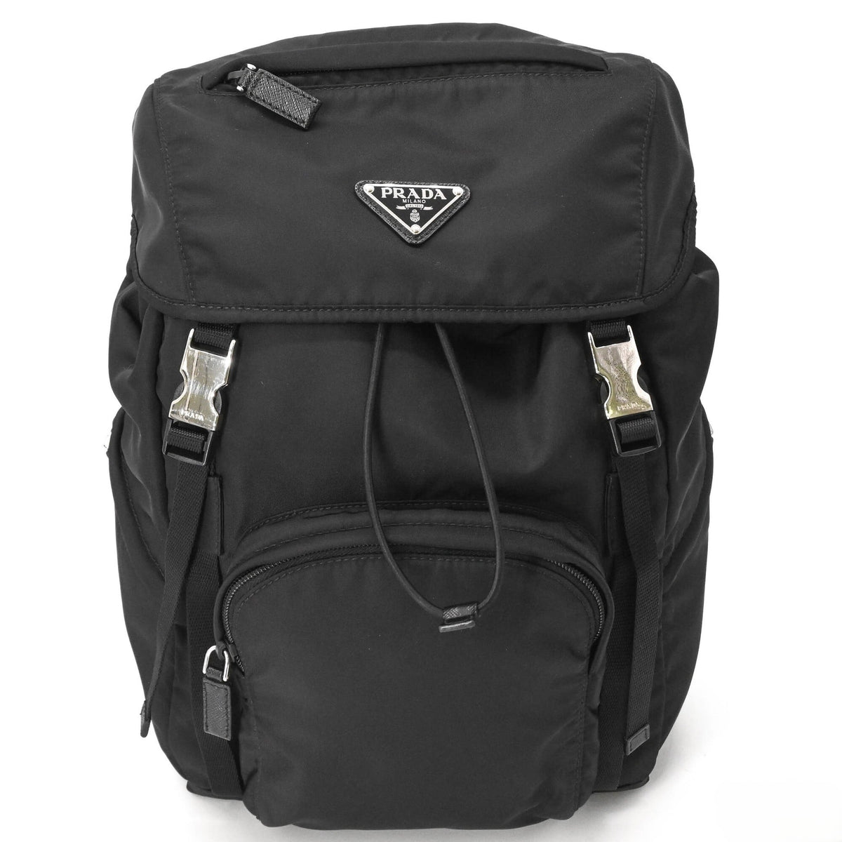Prada Black Nylon Backpack (Pre-Owned)