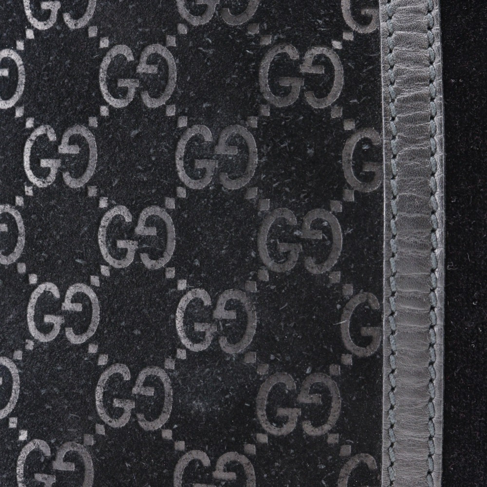 Gucci Black Suede Tote Bag (Pre-Owned)