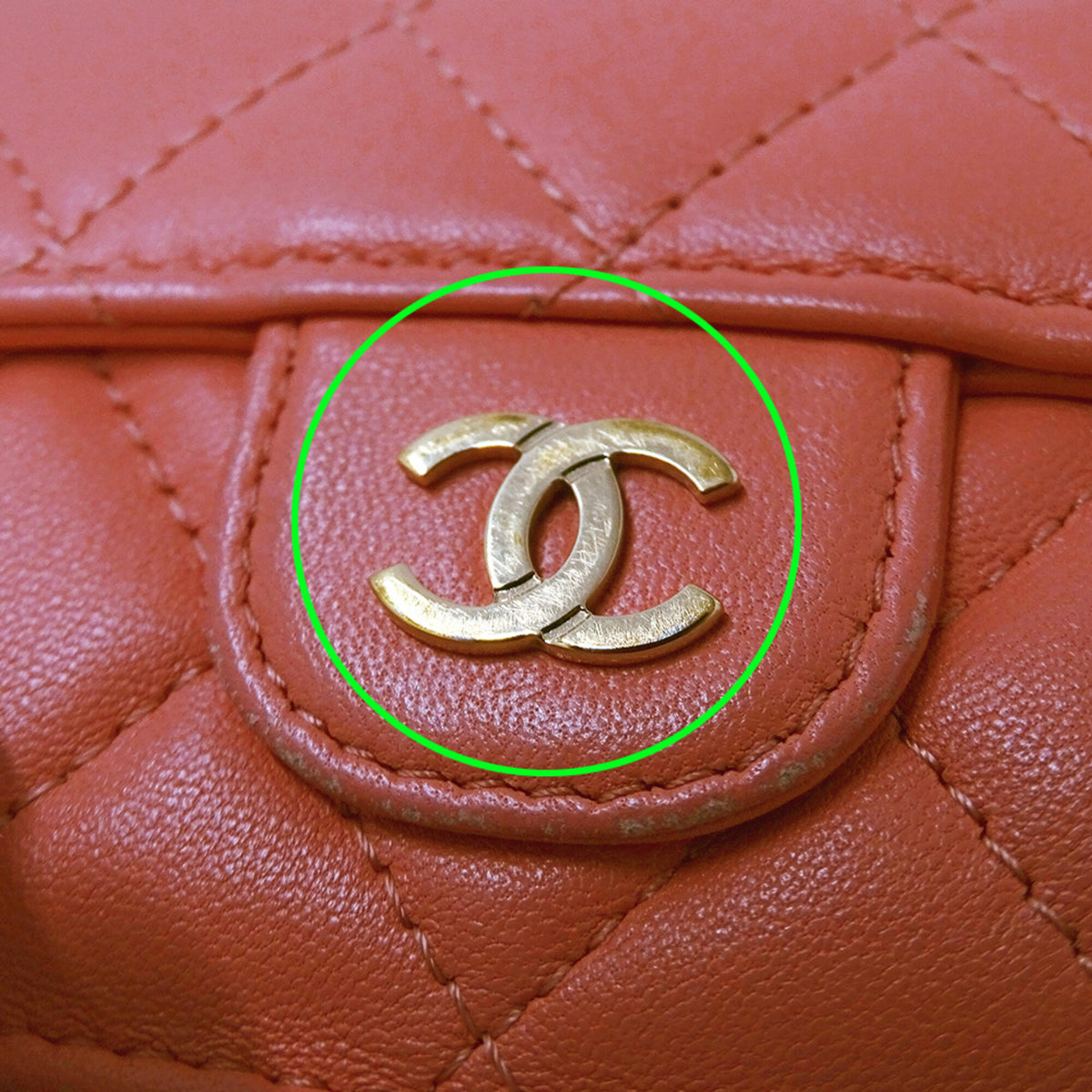 Chanel Pink Leather Wallet (Tri-Fold) (Pre-Owned)