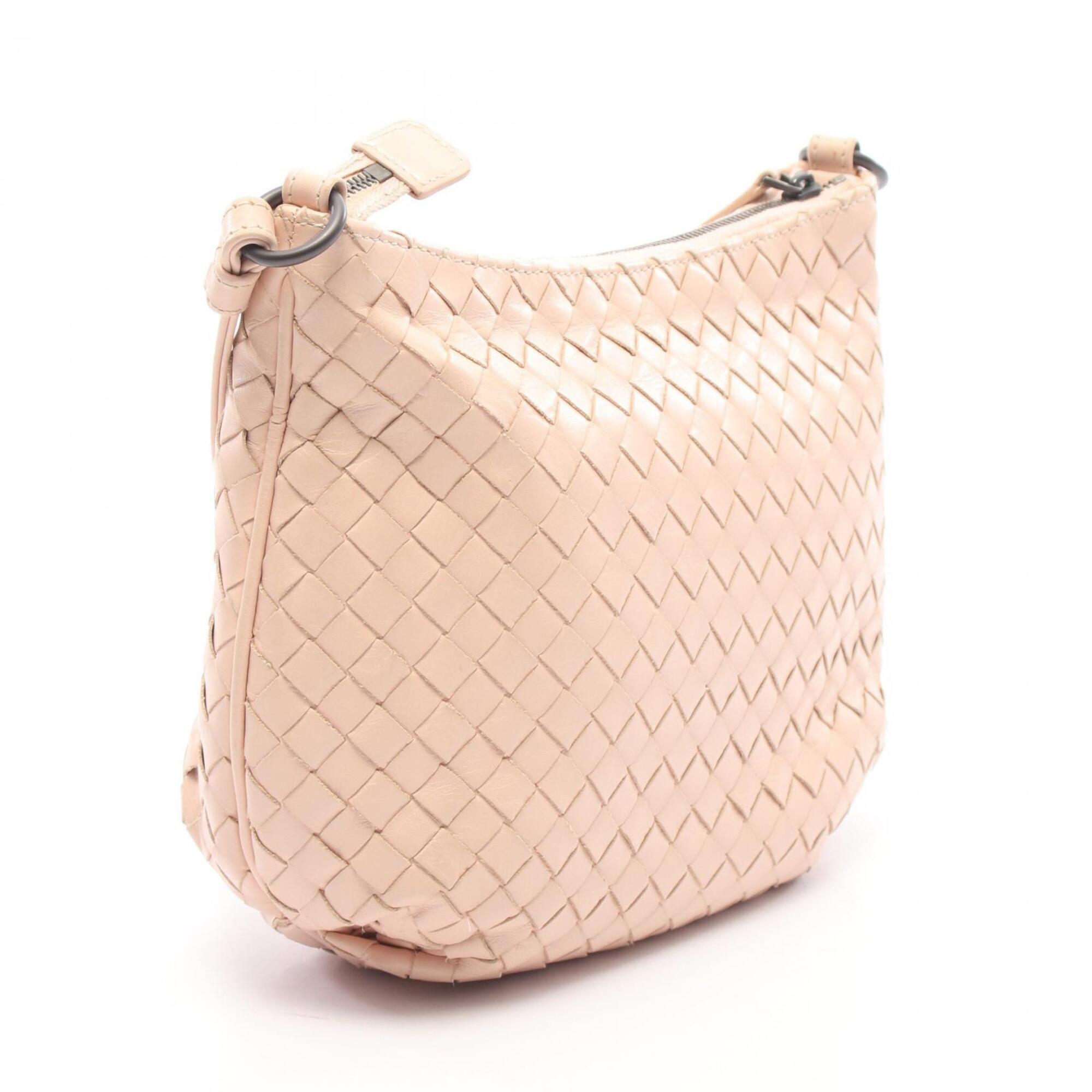 Bottega Veneta Pink Intrecciato Handbag Shoulder Bag (Pre-Owned)