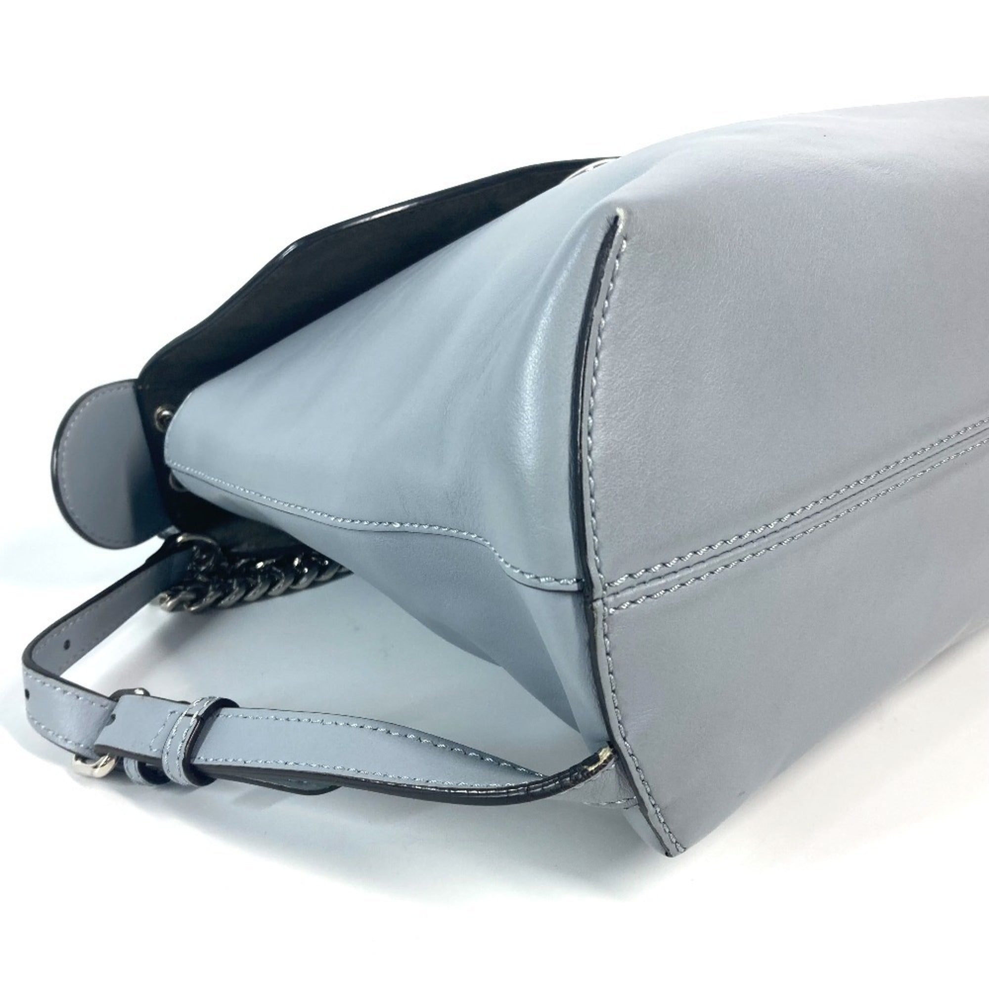 Fendi Blue Leather Backpack (Pre-Owned)