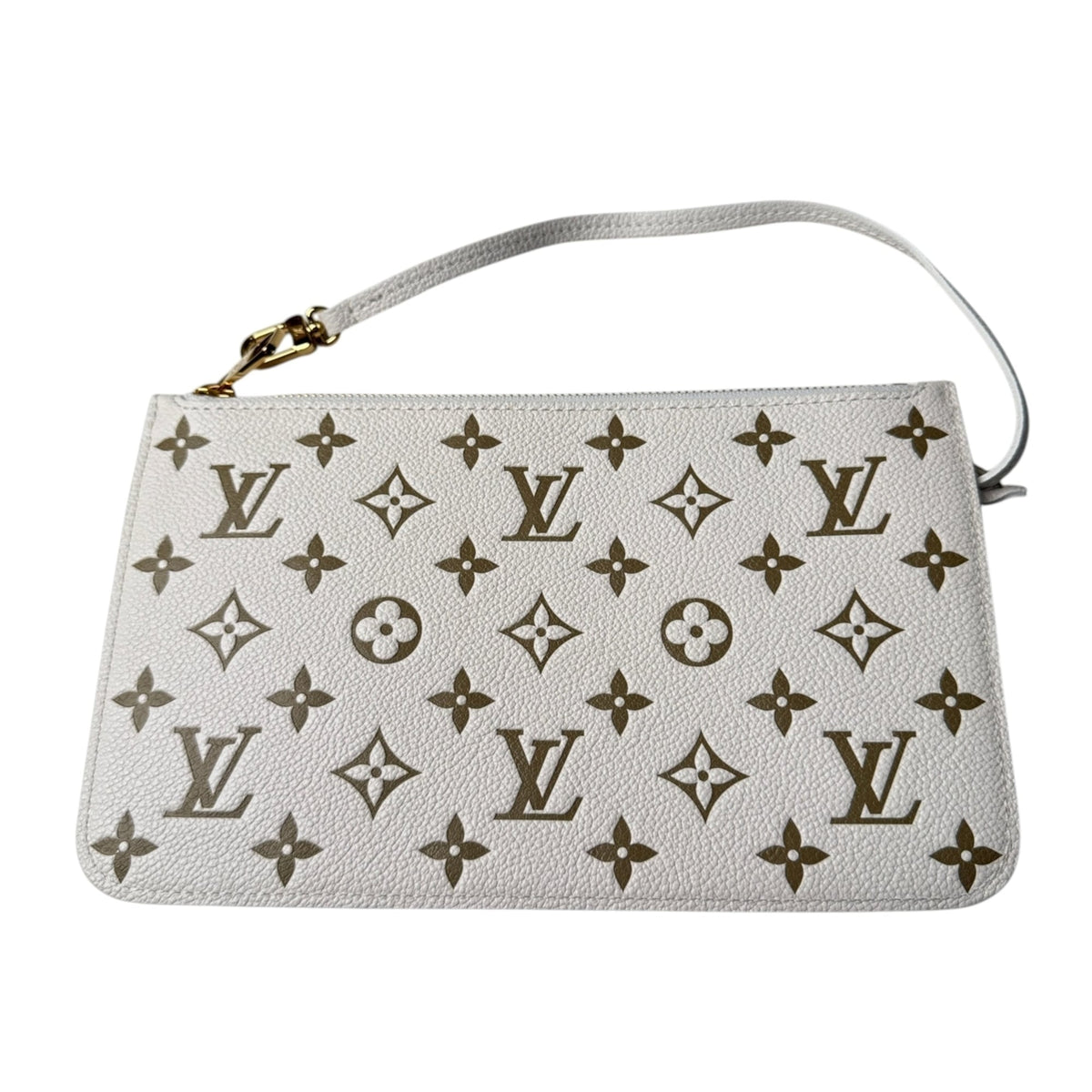 Louis Vuitton Beige Khaki Monogram Empreinte Pouch (Pre-Owned)
