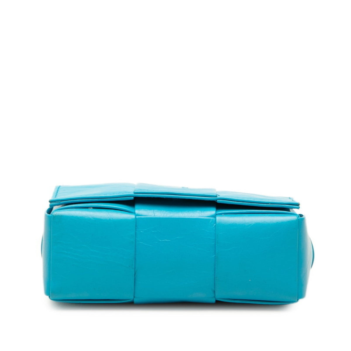 Bottega Veneta Blue Turquoise Leather Shoulder Bag (Pre-Owned)
