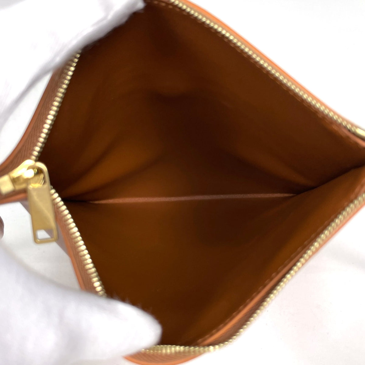Celine Brown Leather Pouch Shoulder Bag (Pre-Owned)