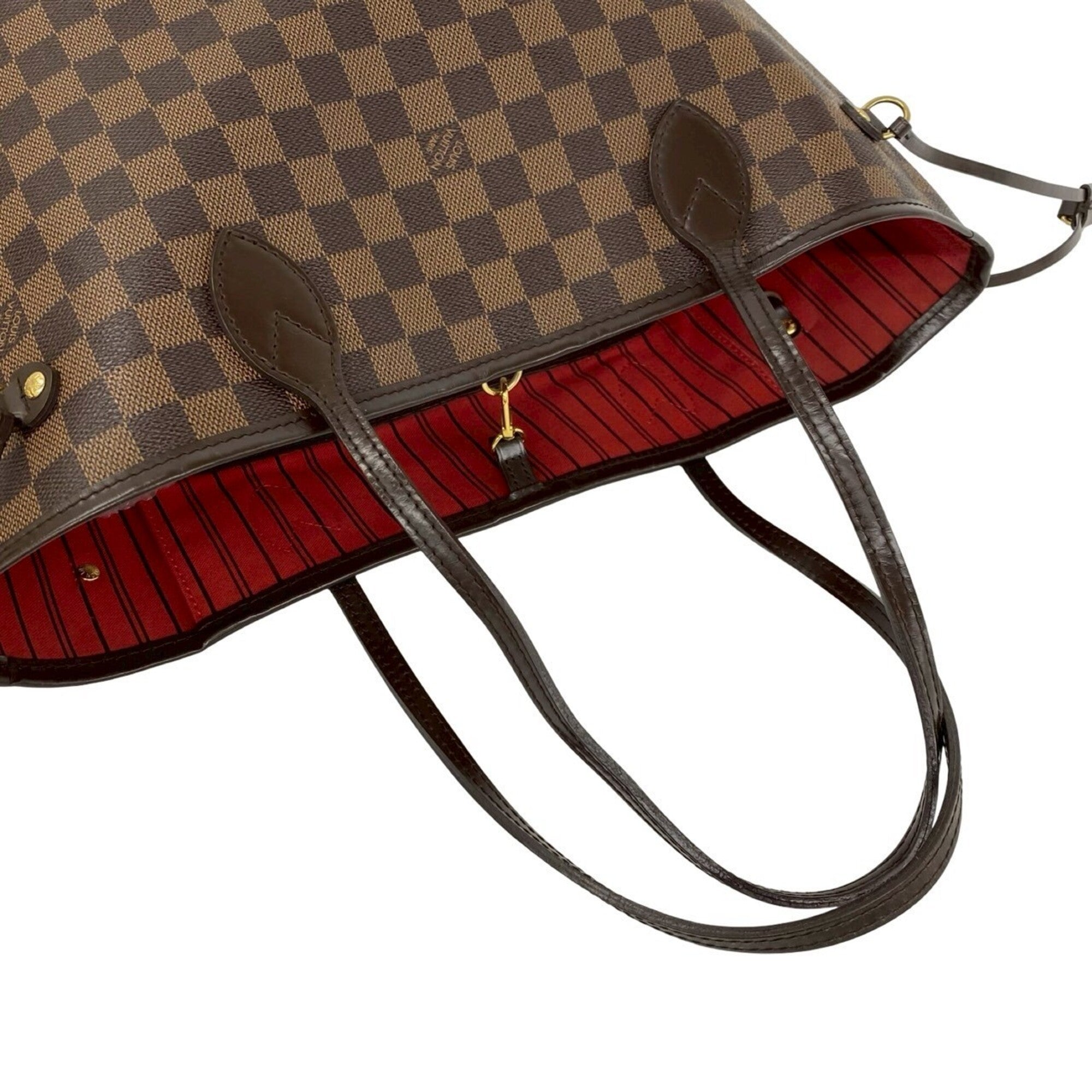 Louis Vuitton Brown Leather Pvc Handbag Shoulder Bag Tote Bag (Pre-Owned)