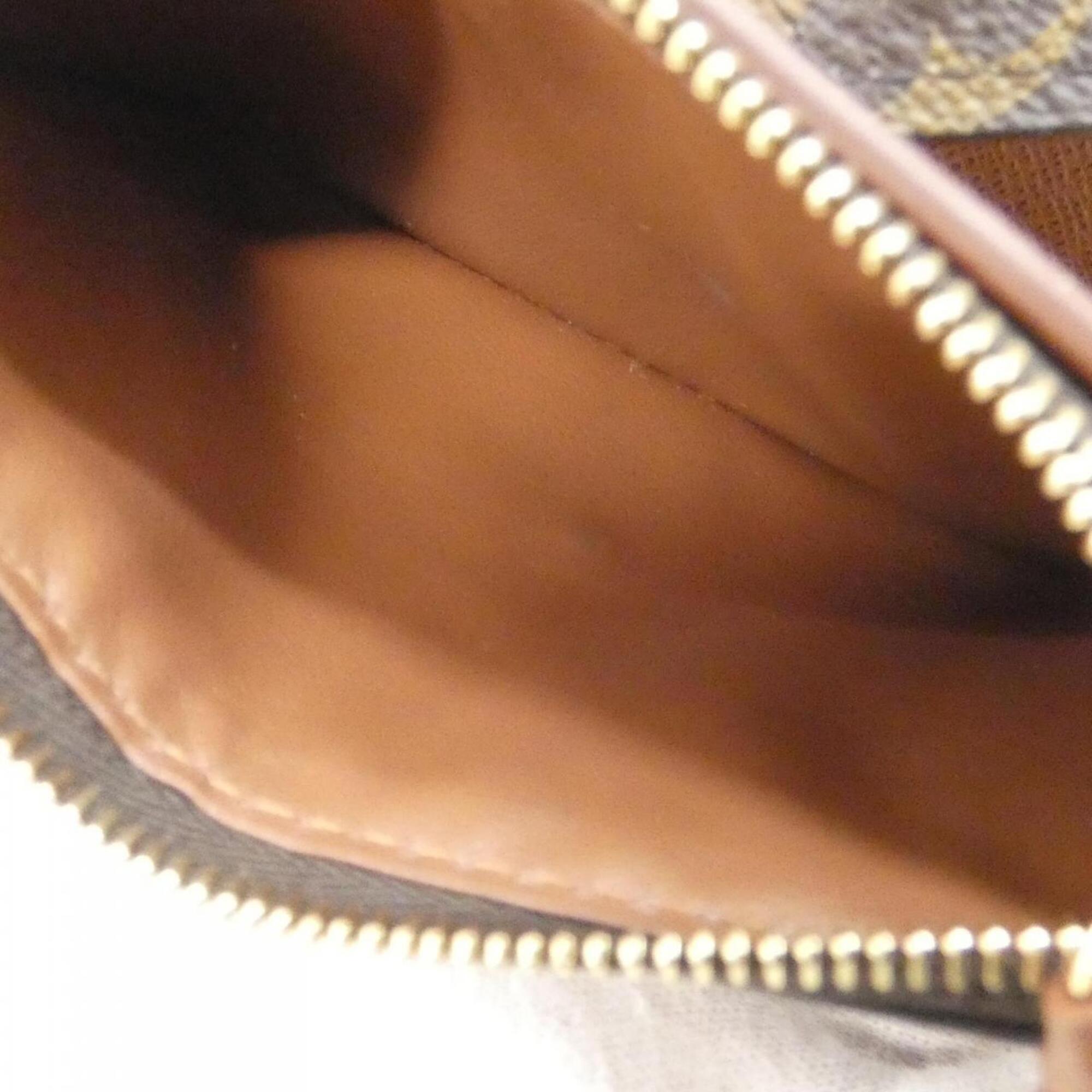 Louis Vuitton Monogram Marron Coated Canvas Wallet (Tri-Fold) (Pre-Owned)