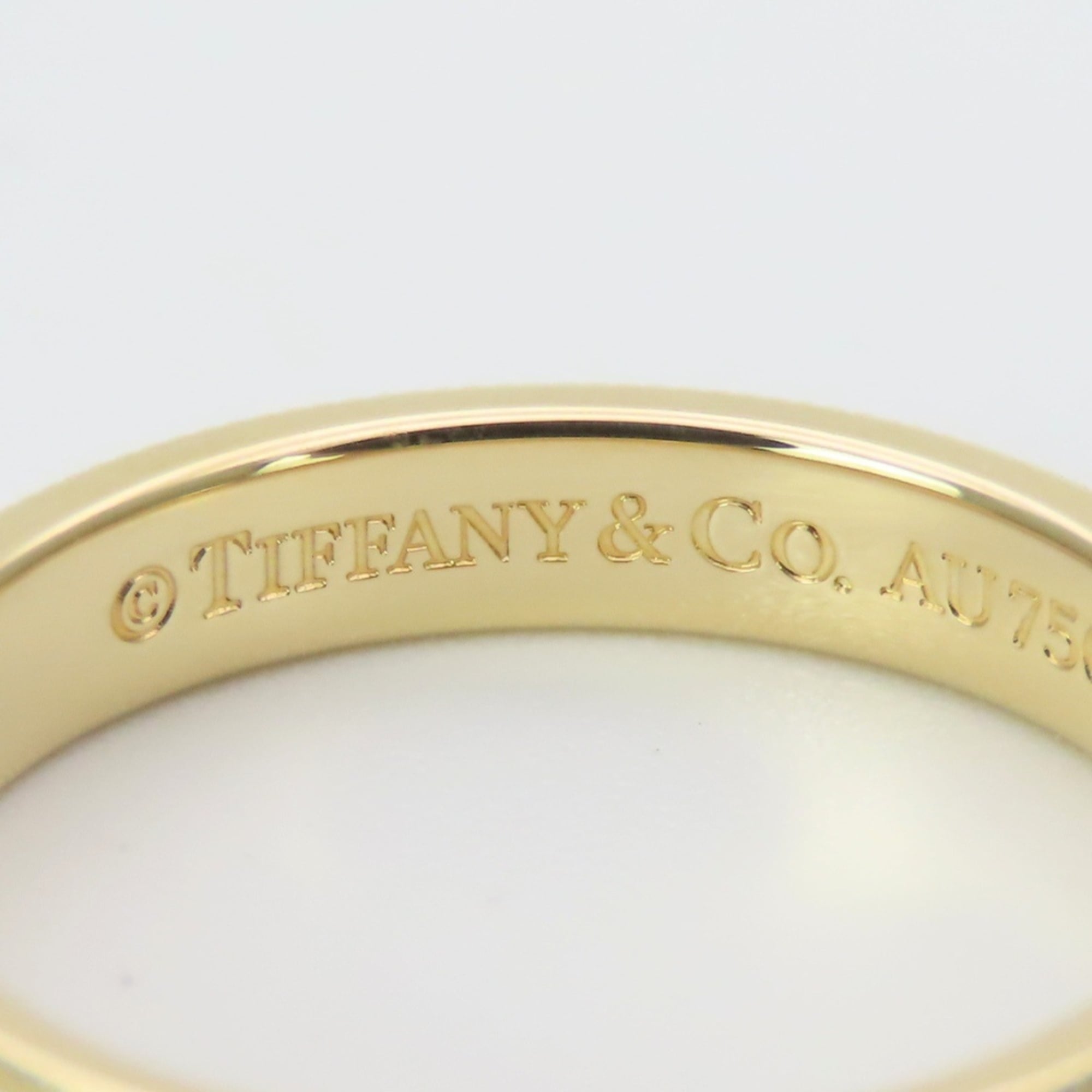 Tiffany Platinum Yellow Gold Yellow Gold (18K) Platinum 950 Band Ring (Pre-Owned)