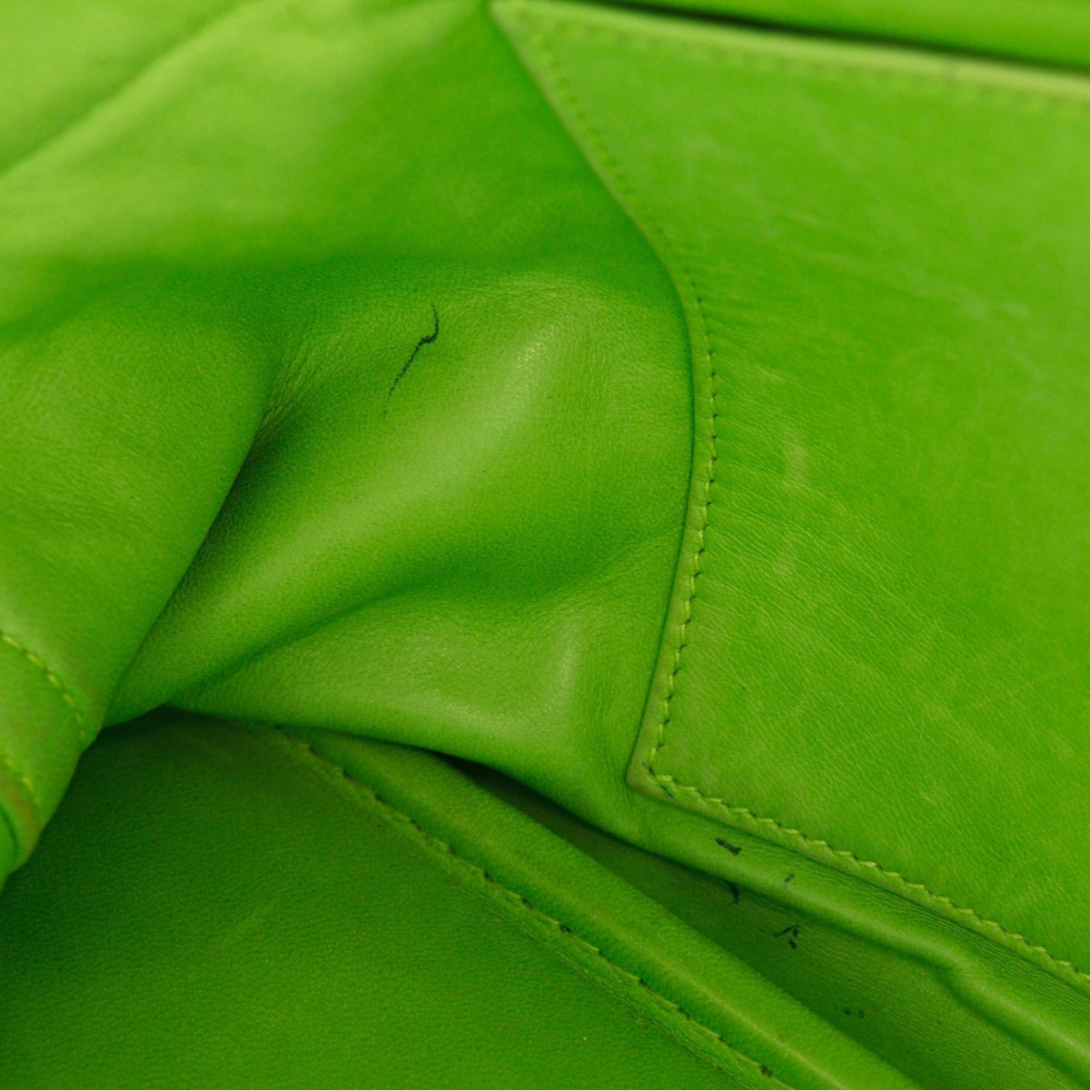 Hermes Bolide Green Yellow Taurillon Clemence Leather Handbag (Pre-Owned)