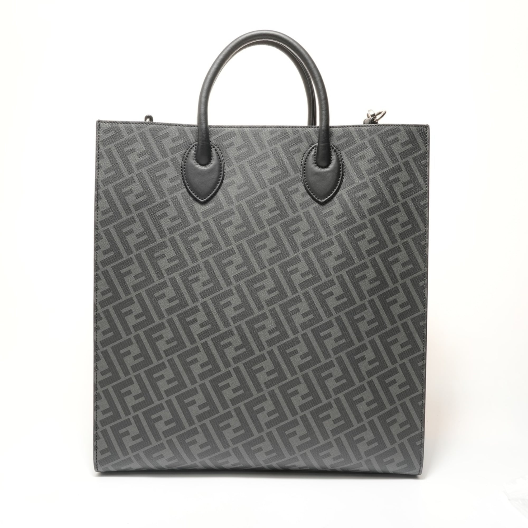 Fendi Black Zucca Handbag (Pre-Owned)