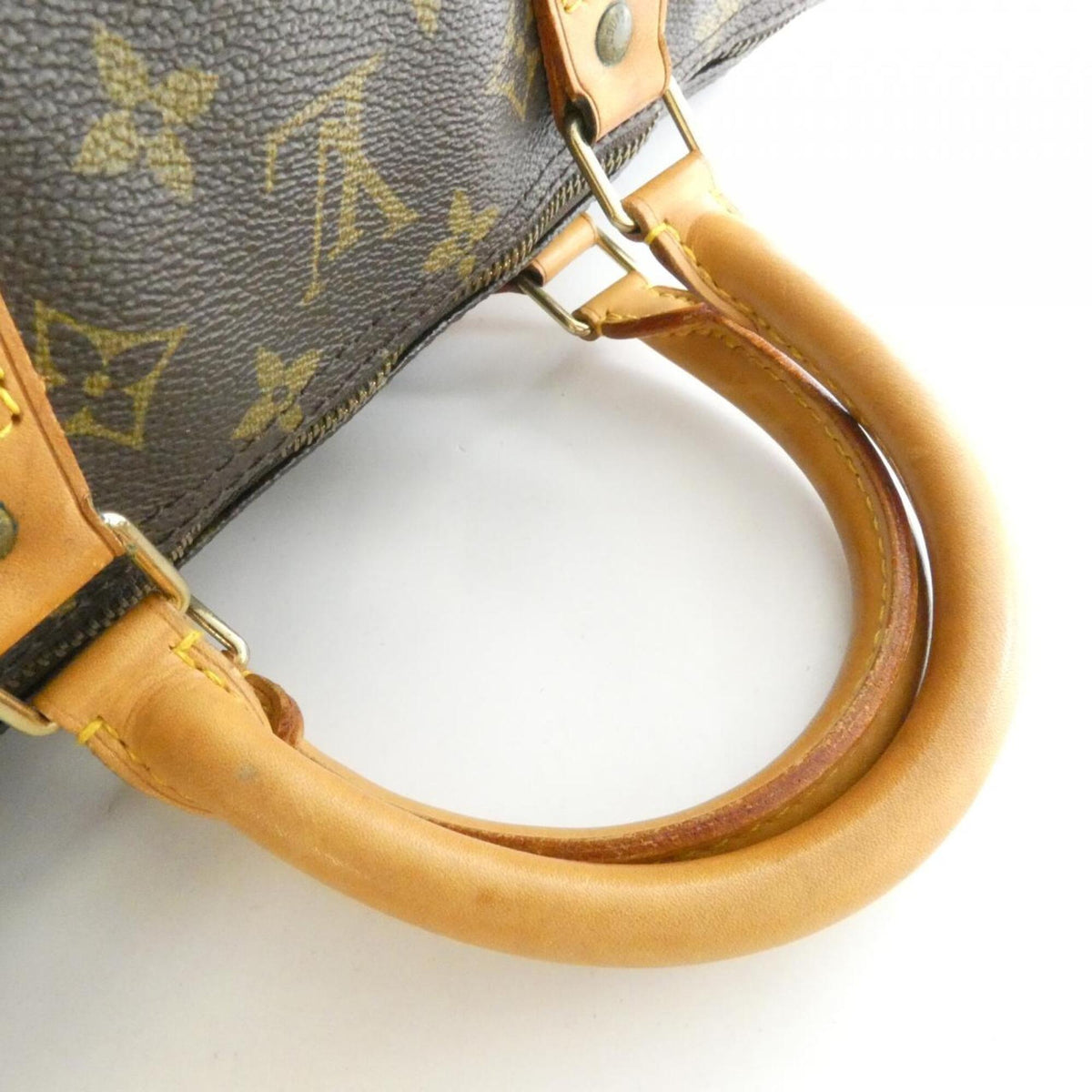 Louis Vuitton Monogram Marron Coated Canvas Boston Bag (Pre-Owned)