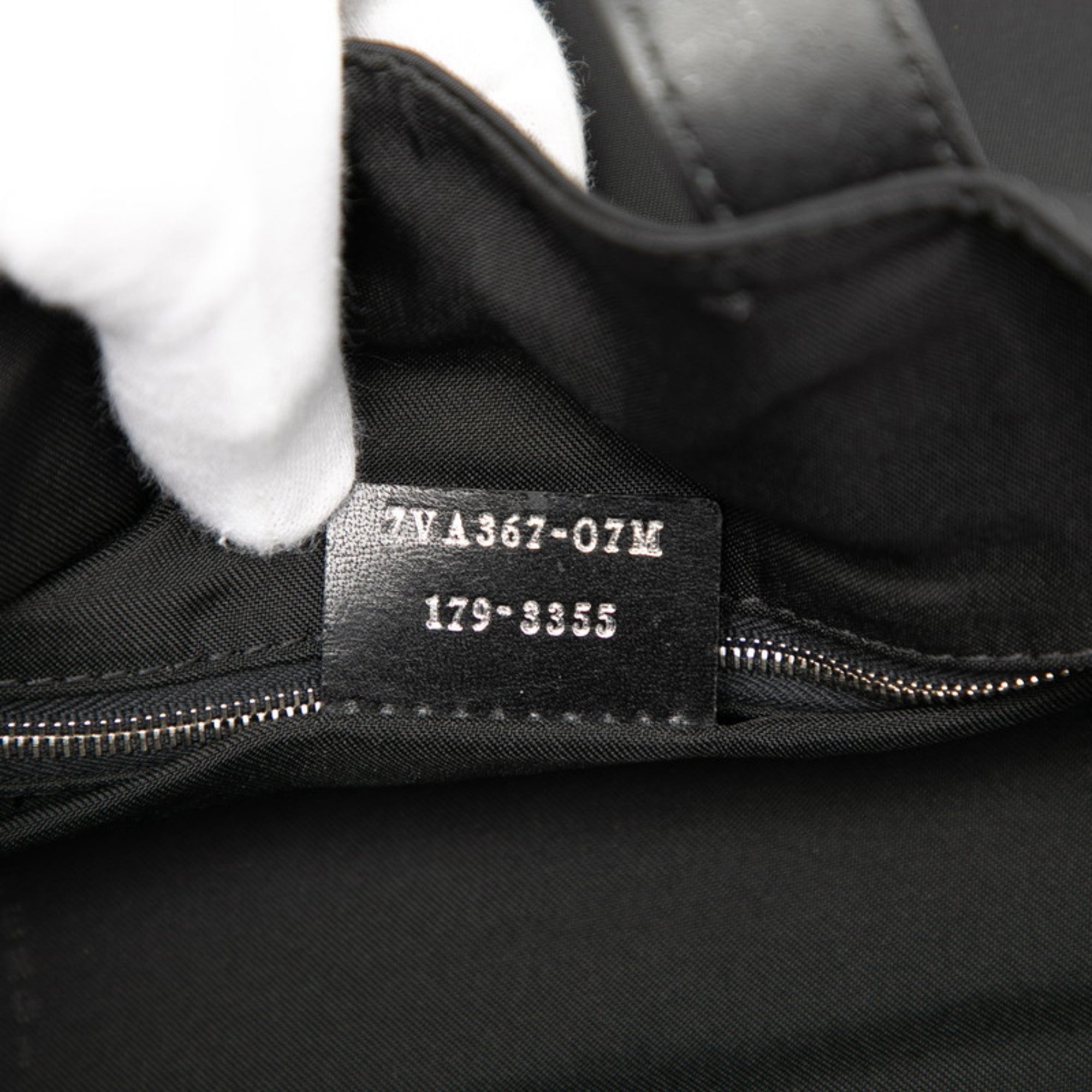 Fendi Black Nylon Leather Tote Bag (Pre-Owned)