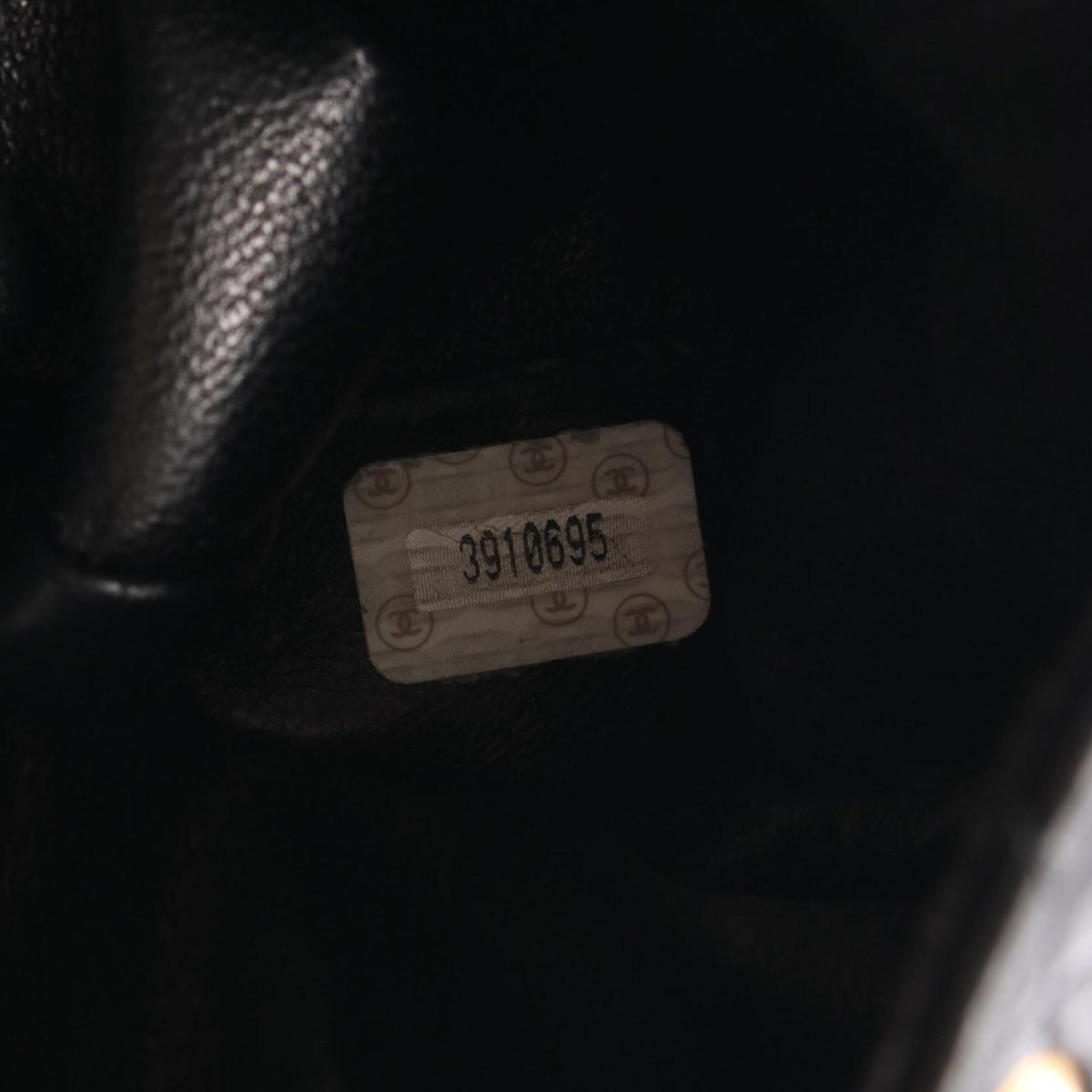 Chanel Black Leather Backpack Handbag (Pre-Owned)