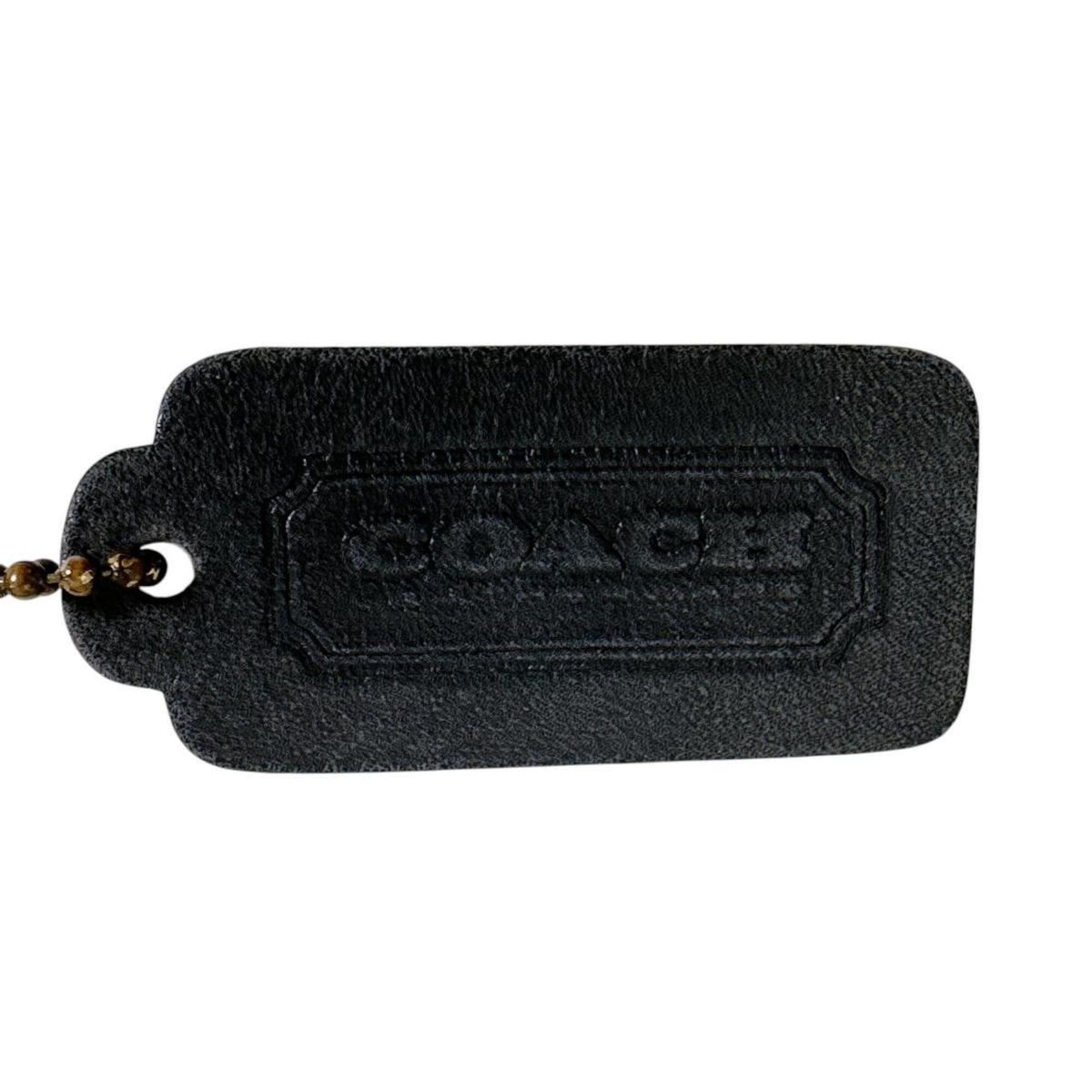 Coach Navy Leather Shoulder Bag (Pre-Owned)