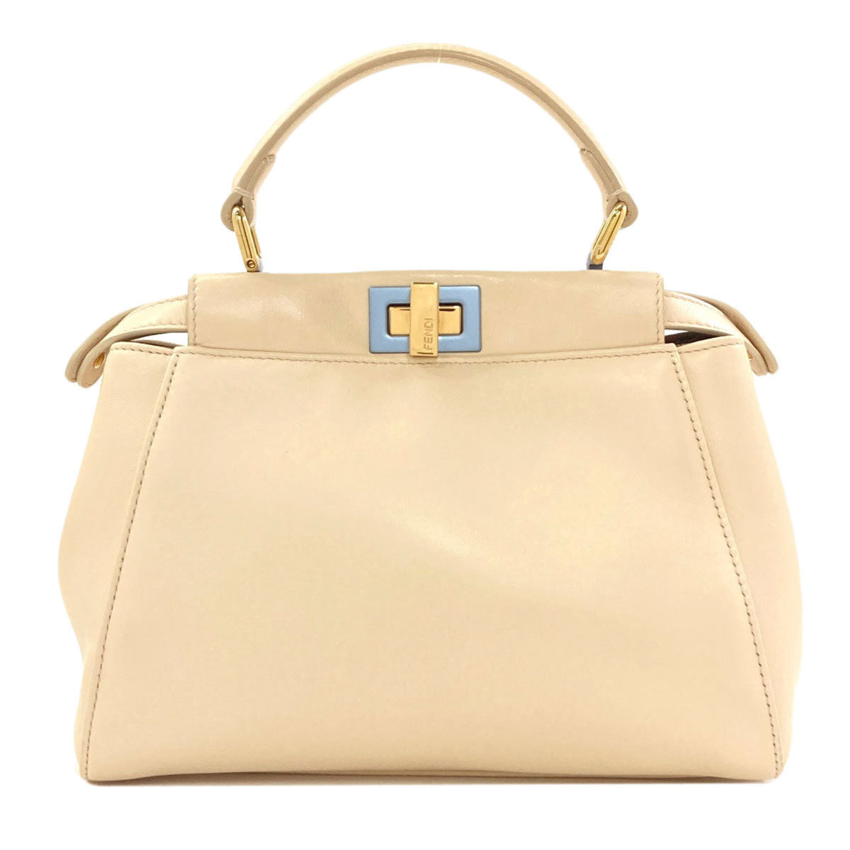 Fendi White Leather Handbag (Pre-Owned)