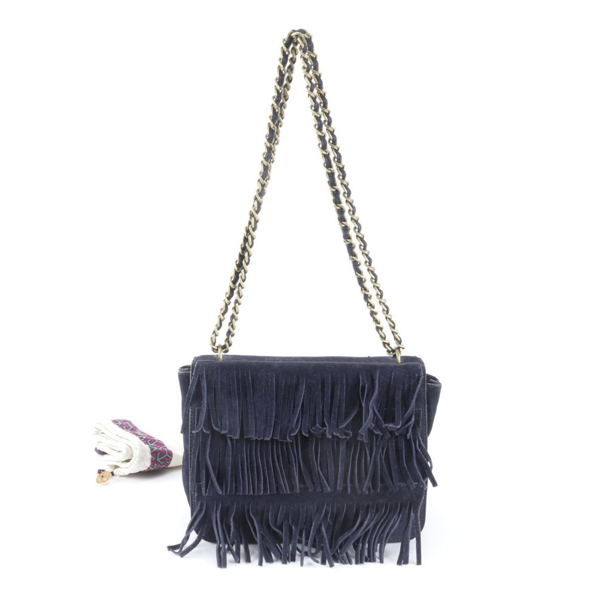 Tory Burch Navy Handbag Shoulder Bag (Pre-Owned)