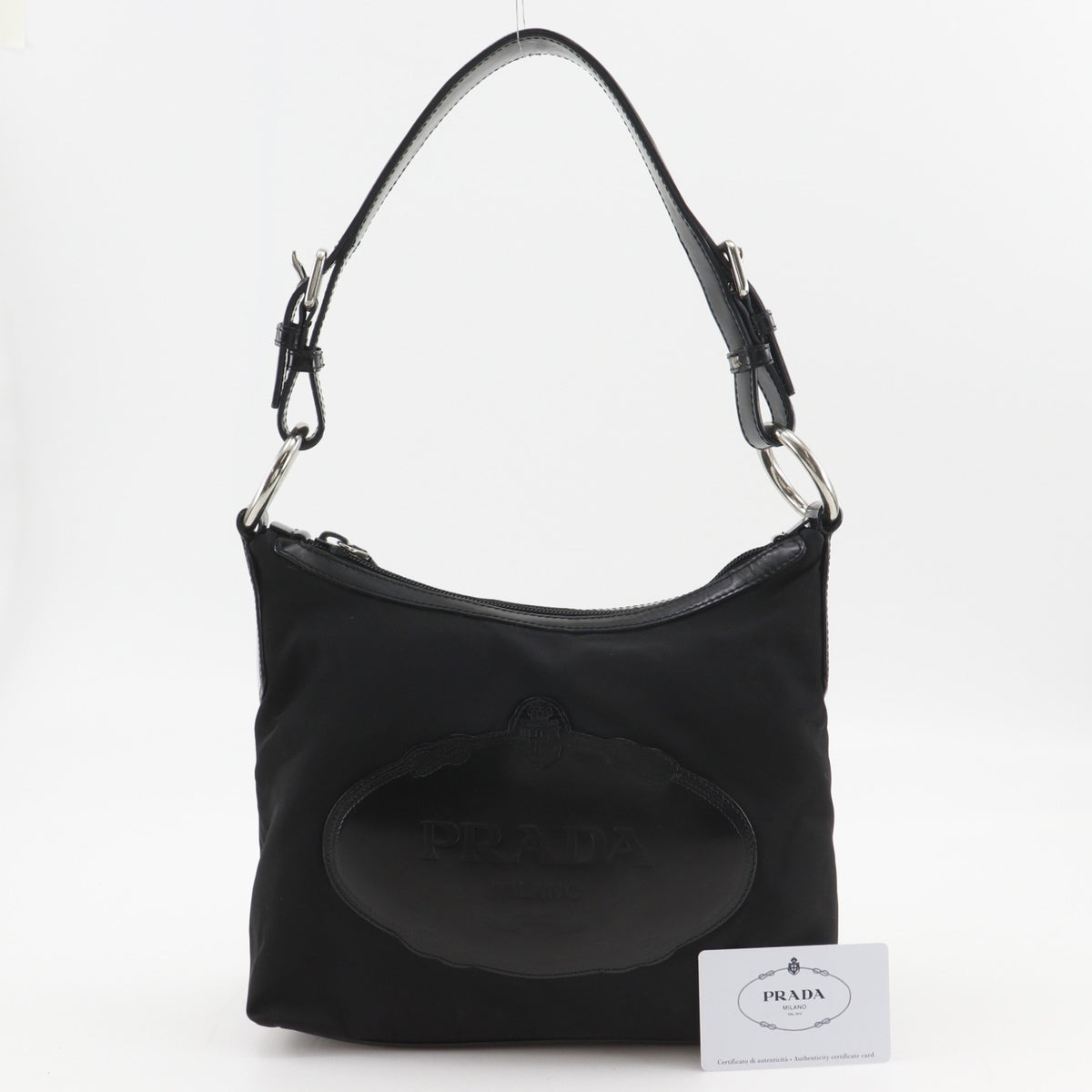 Prada Black Nero Nylon Shoulder Bag (Pre-Owned)