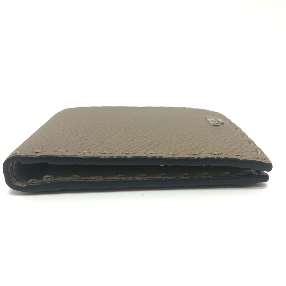 Fendi Gray Leather Wallet (Bi-Fold) (Pre-Owned)