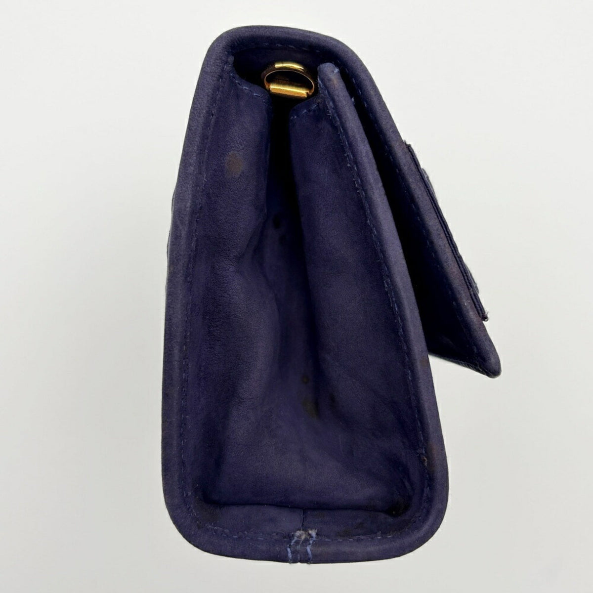 Salvatore Ferragamo Purple Suede Shoulder Bag (Pre-Owned)