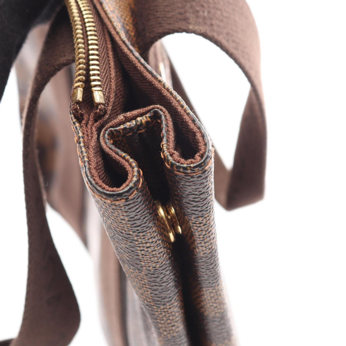 Louis Vuitton Brown Damier Canvas Ebene Coated Canvas Leather Handbag Tote Bag (Pre-Owned)