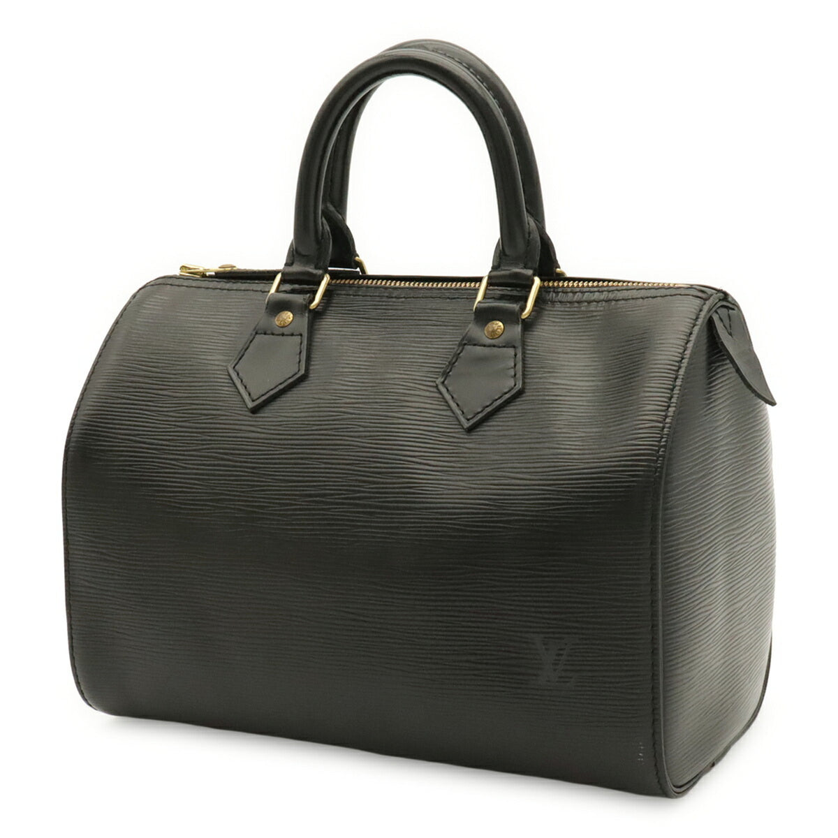 Louis Vuitton Noir Epi Leather Boston Bag Handbag (Pre-Owned)