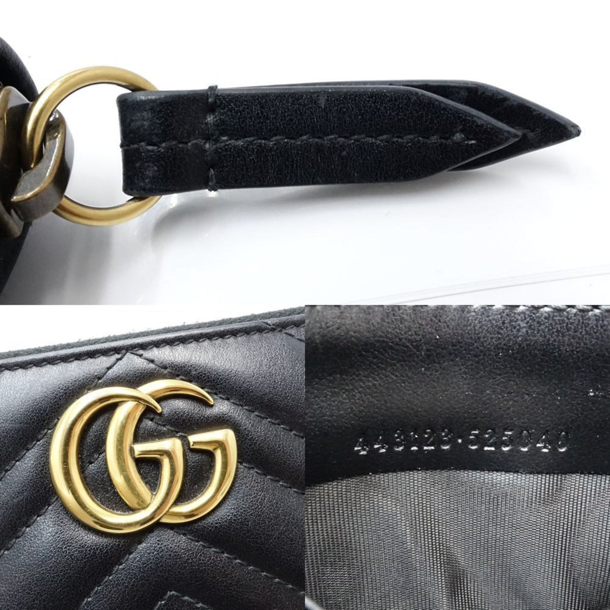 Gucci Black Leather Long Wallet (Bi-Fold) (Pre-Owned)