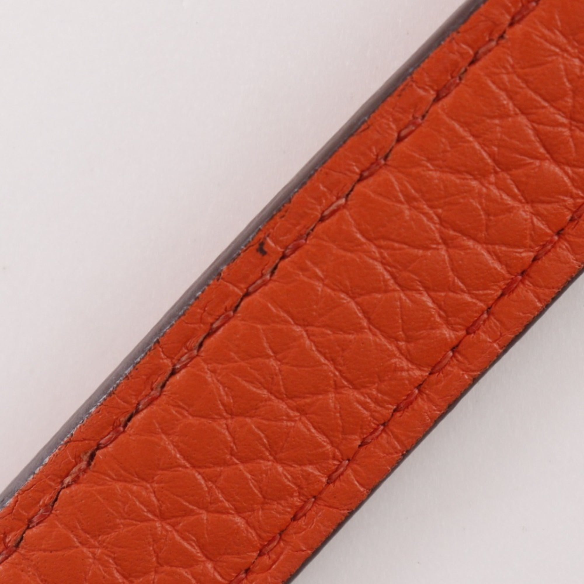 Hermes Bolide Orange Taurillon Clemence Leather Handbag (Pre-Owned)