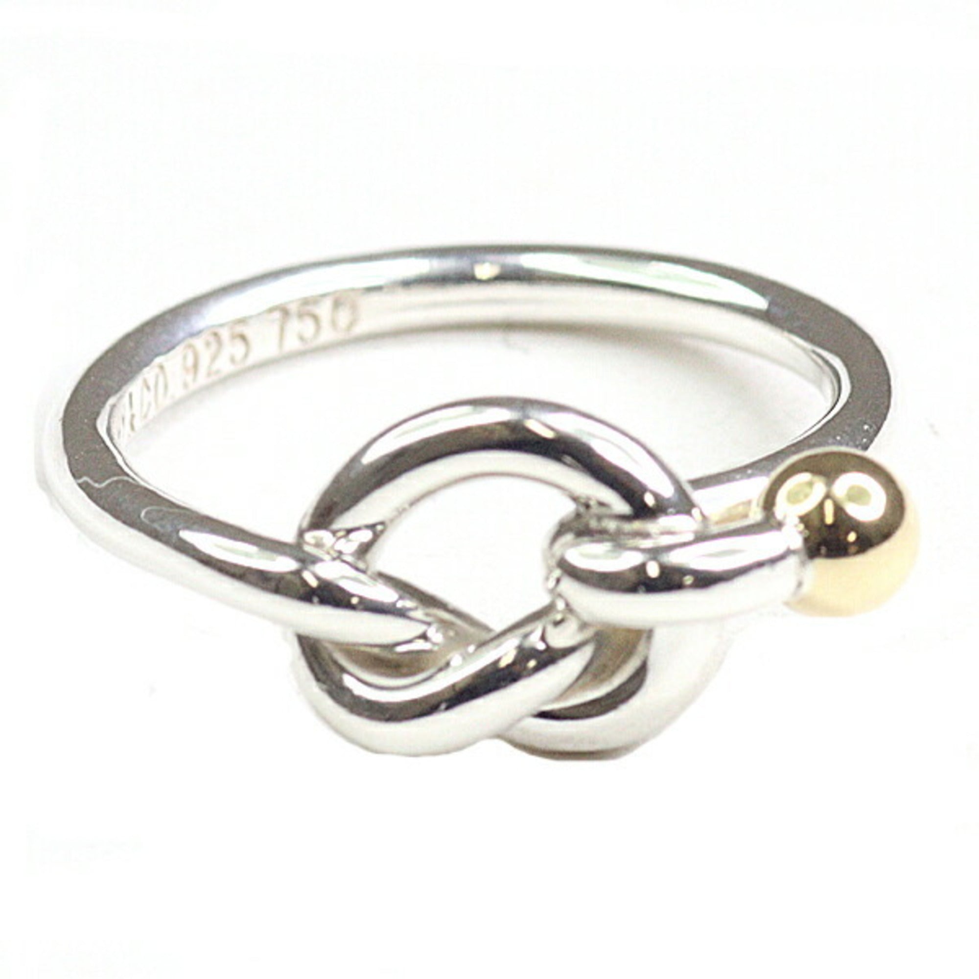 Tiffany Silver Yellow Gold Silver 925 Yellow Gold (18K) Band Ring (Pre-Owned)