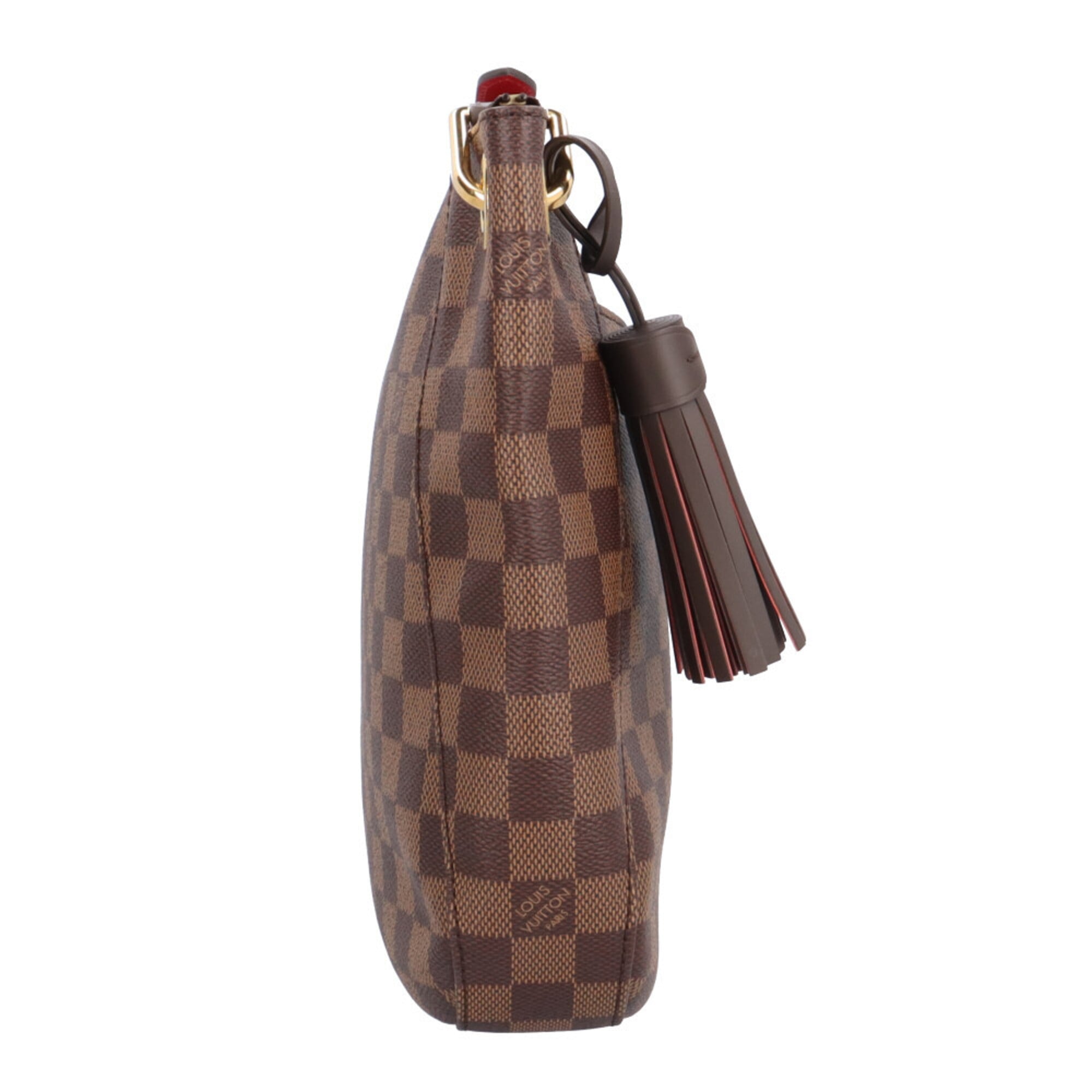 Louis Vuitton Damier Brown Red Color Damier Canvas Shoulder Bag (Pre-Owned)