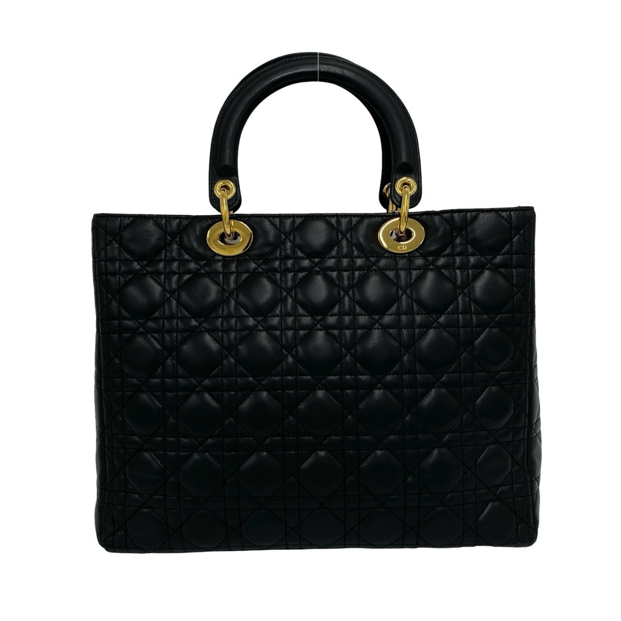 Christian Dior Black Leather Handbag (Pre-Owned)