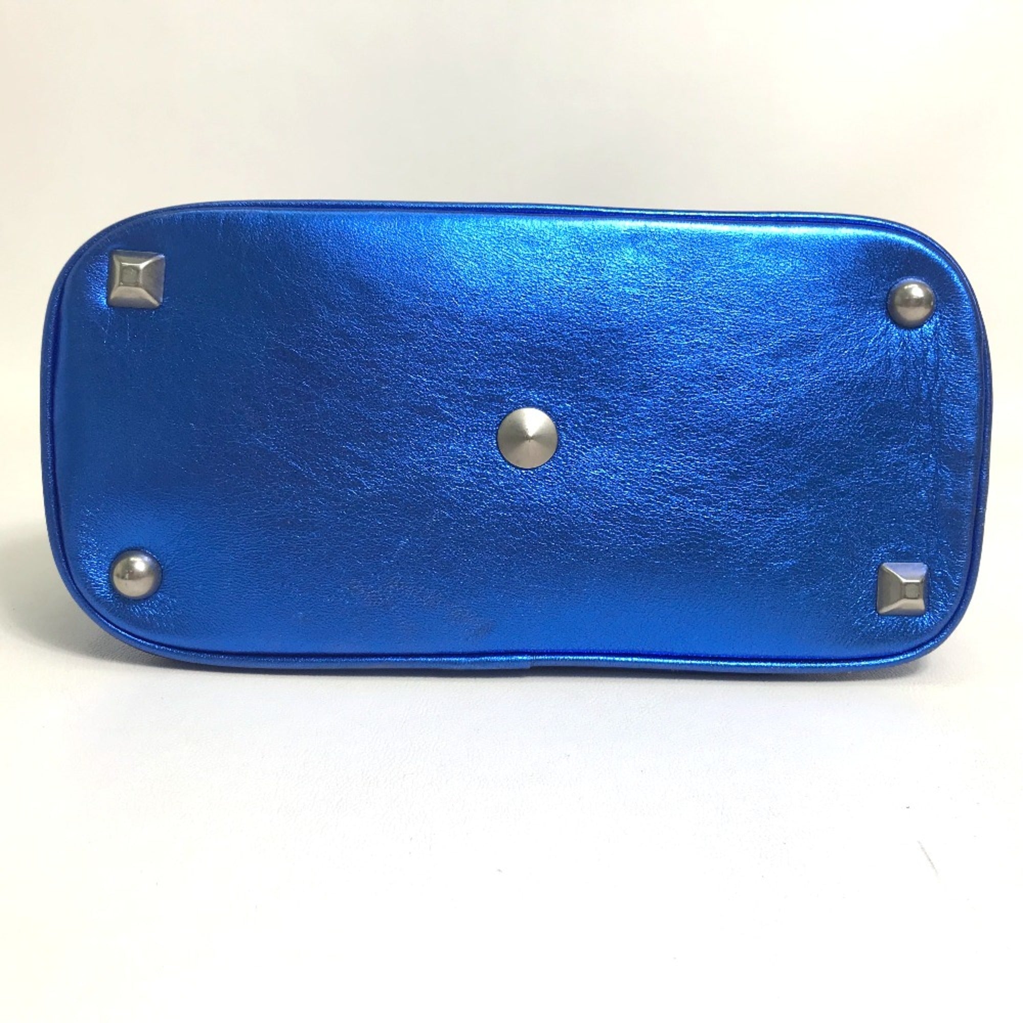 Maison Margiela Blue Leather Shoulder Bag (Pre-Owned)
