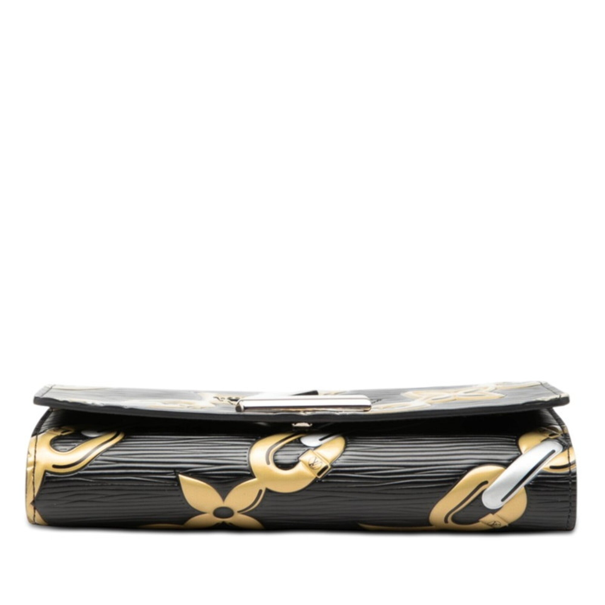 Louis Vuitton Epi Black Gold Silver Leather Shoulder Bag (Pre-Owned)
