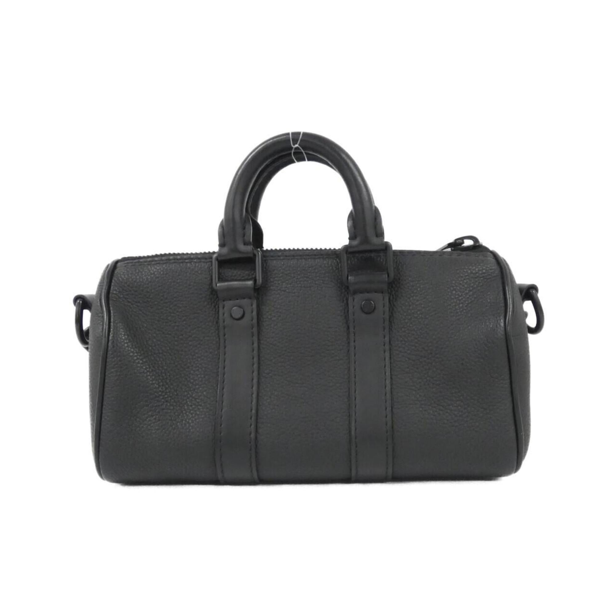 Louis Vuitton Black Leather Boston Bag (Pre-Owned)