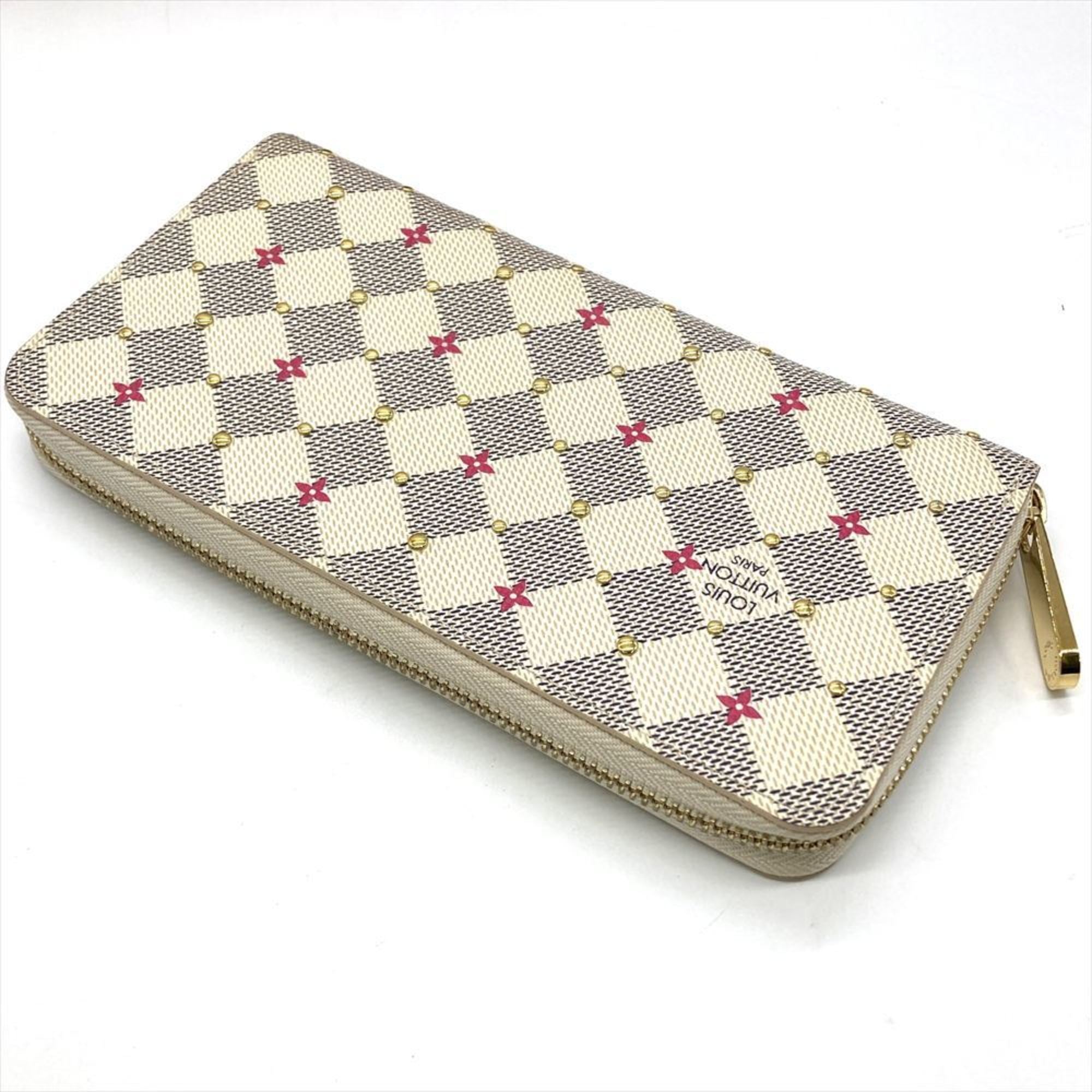 Louis Vuitton White Damier Azur Long Wallet (Bi-Fold) (Pre-Owned)