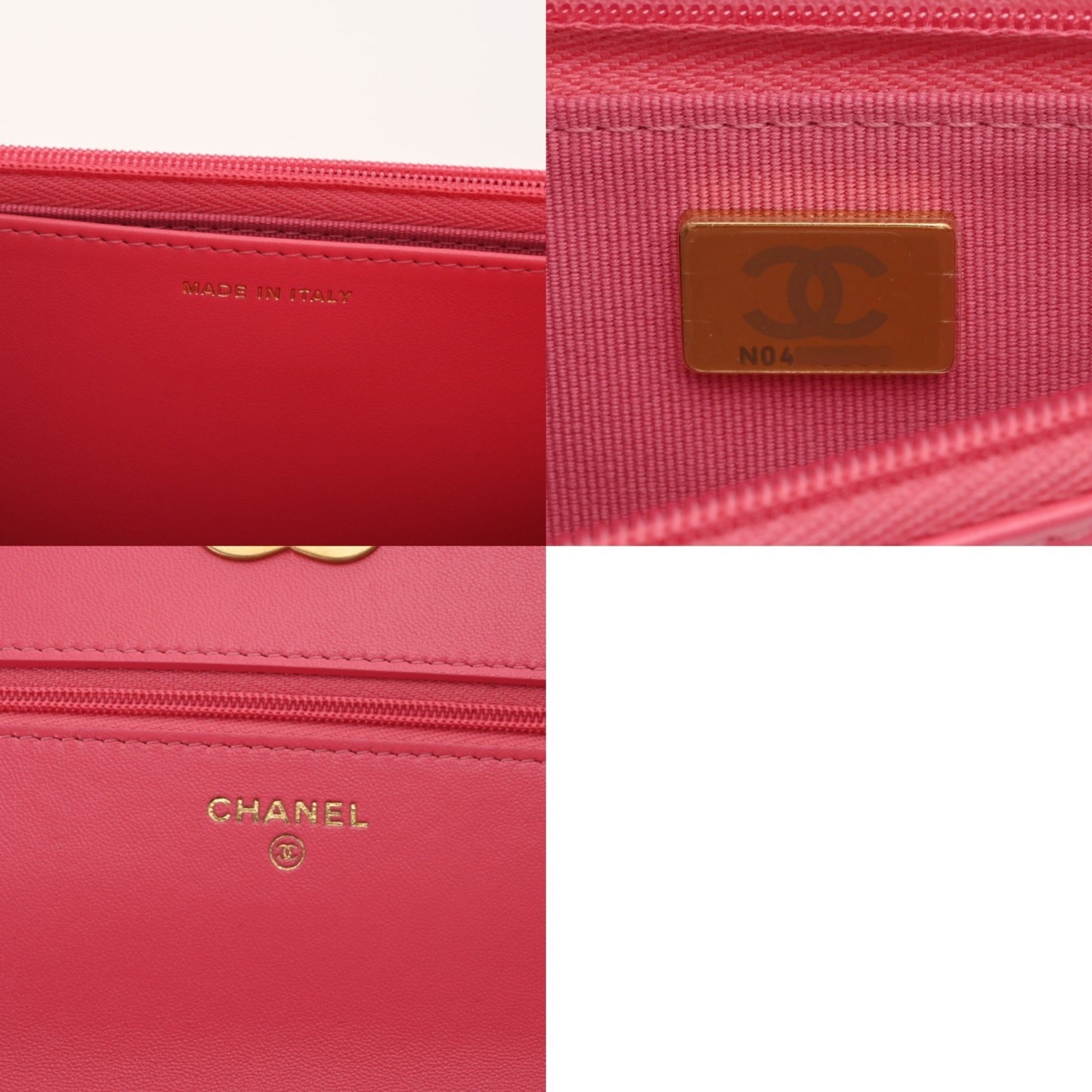 Chanel Pink Leather Shoulder Bag (Pre-Owned)