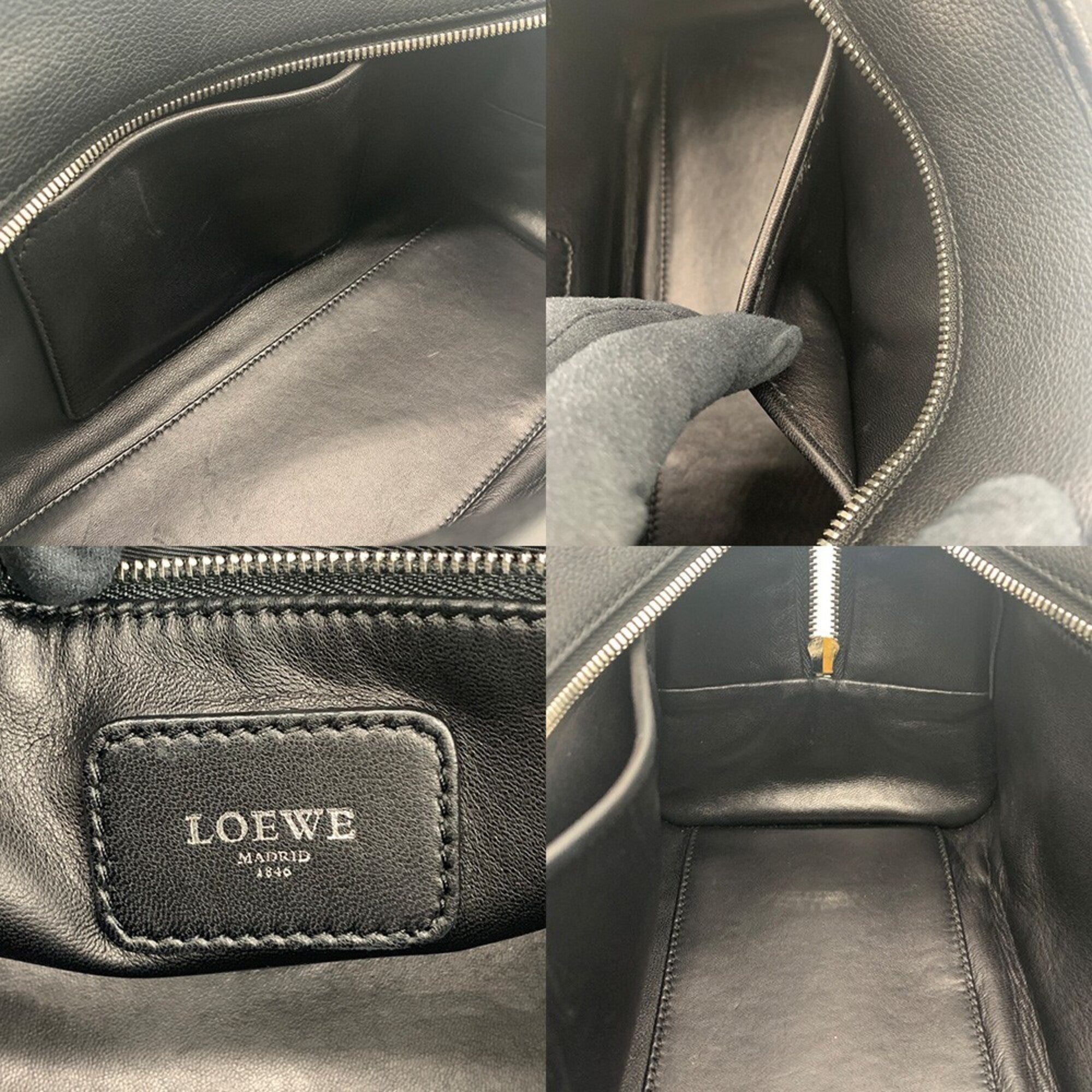 Loewe Black Leather Handbag (Pre-Owned)