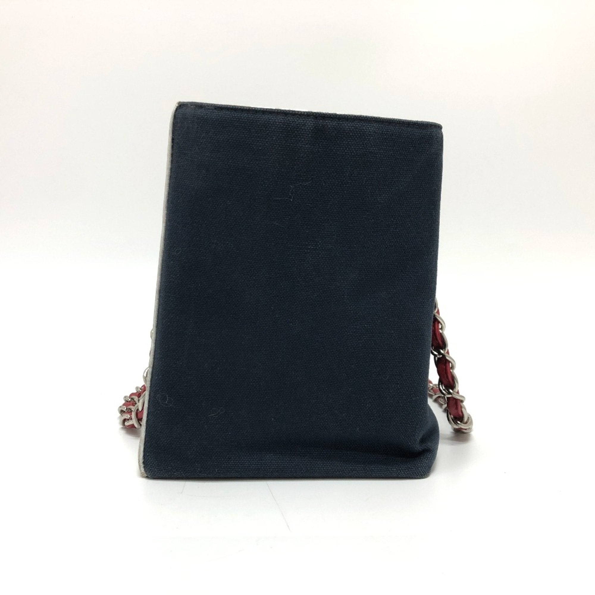 Chanel Navy Cloth Tote Bag (Pre-Owned)