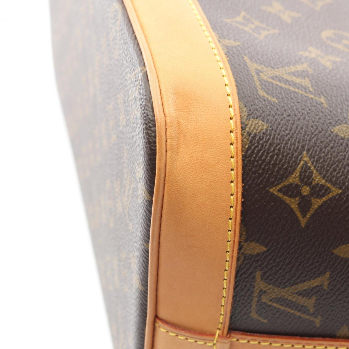 Louis Vuitton Brown Monogram Coated Canvas Leather Shoulder Bag (Pre-Owned)