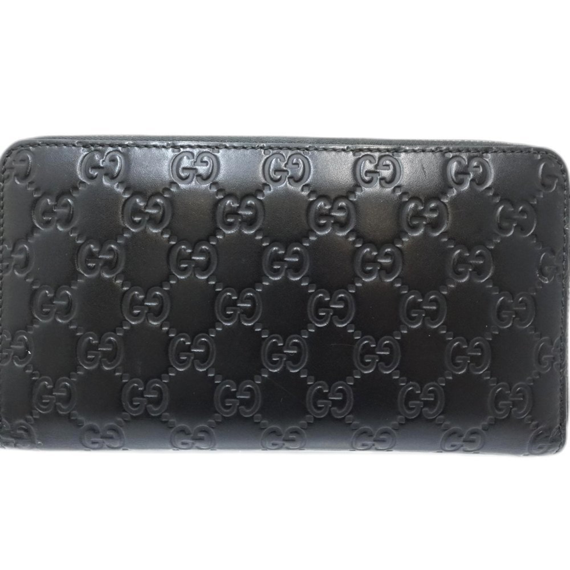 Gucci Black Leather Long Wallet (Bi-Fold) (Pre-Owned)