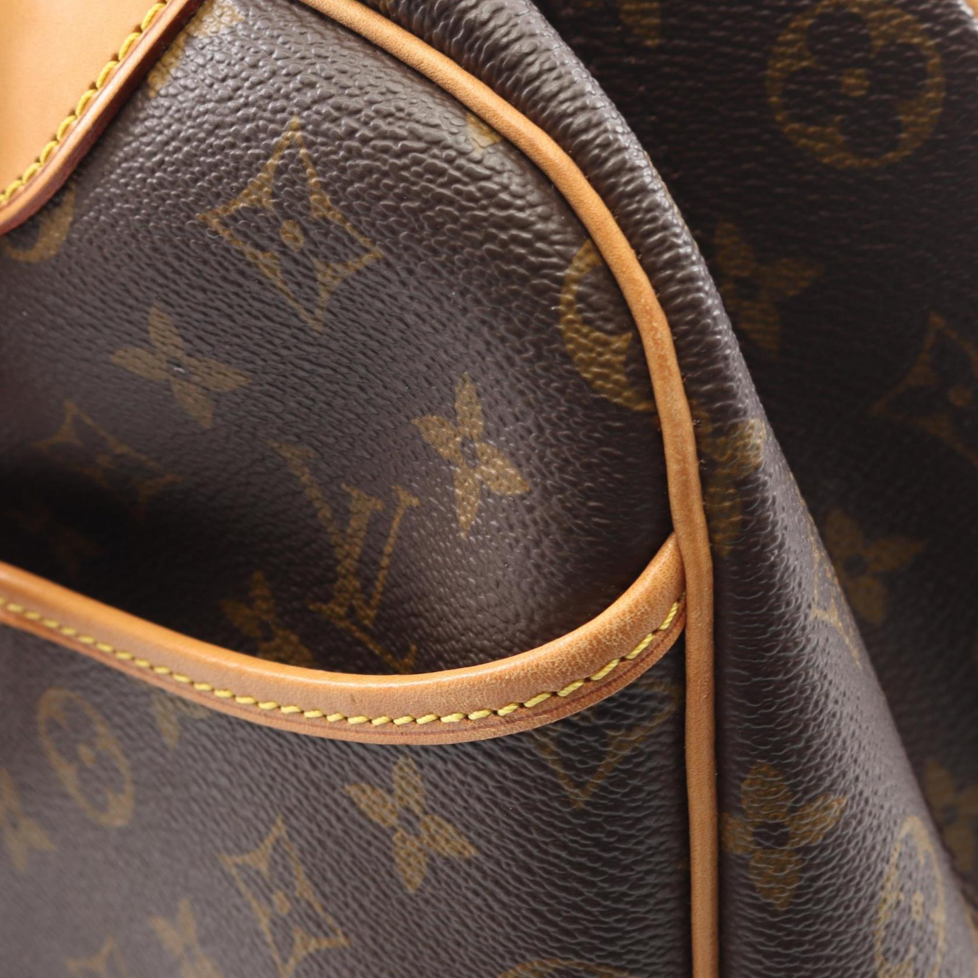 Louis Vuitton Monogram Brown Coated Canvas Leather Handbag (Pre-Owned)