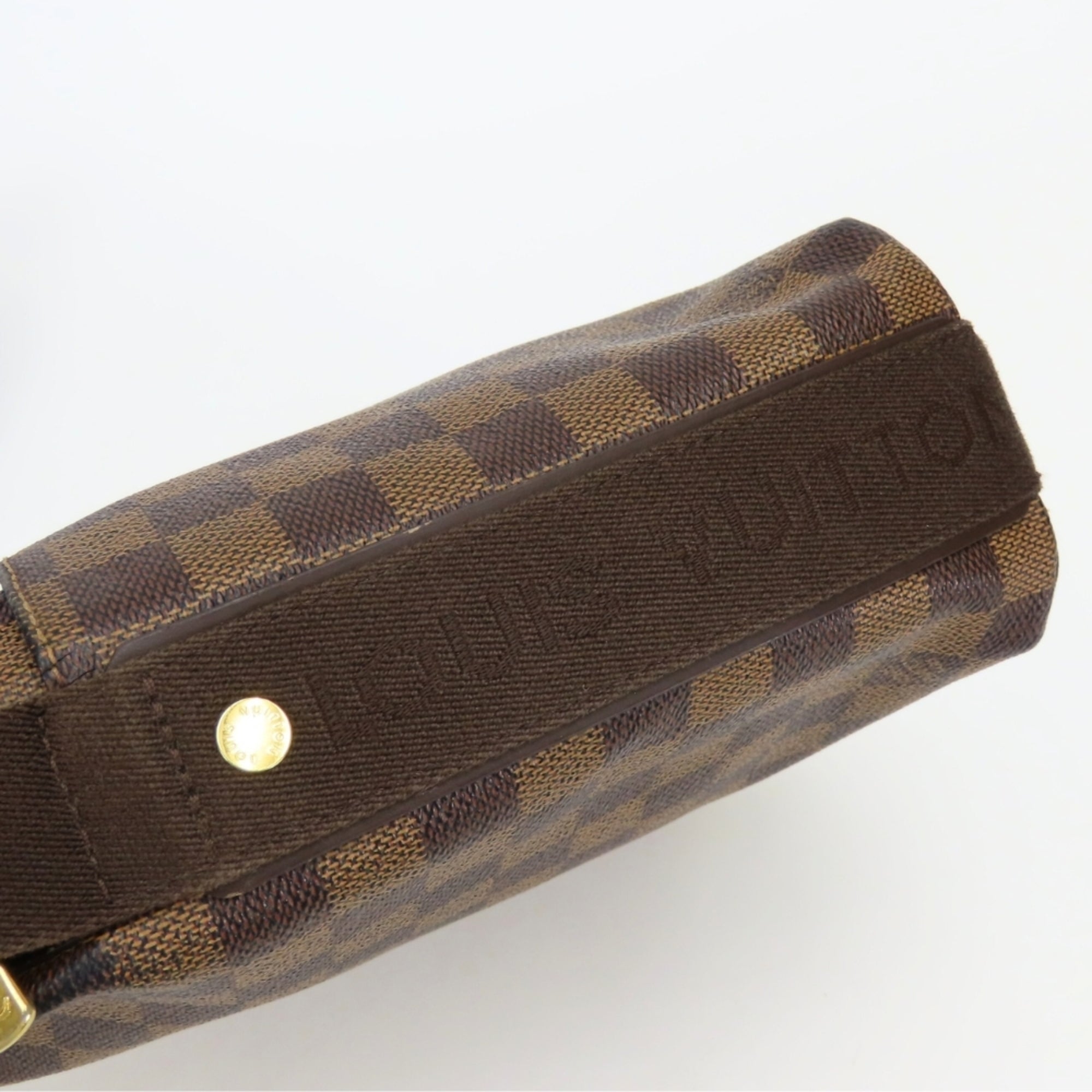 Louis Vuitton Damier Brown Damier Canvas Ebene Damier Canvas Leather Shoulder Bag (Pre-Owned)