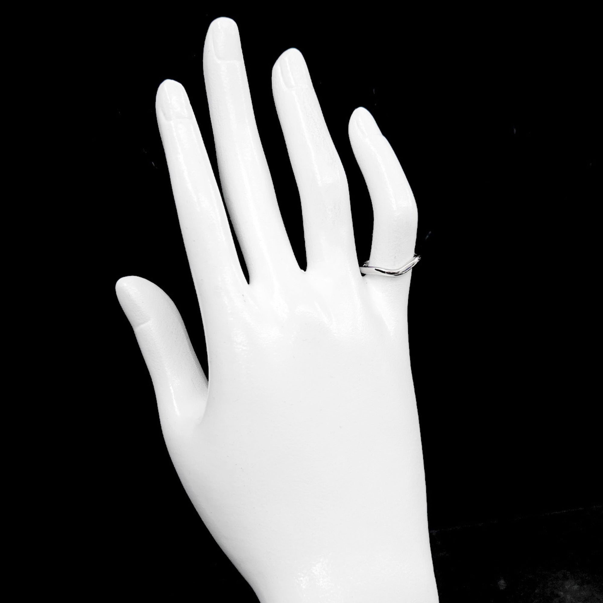 Tiffany Platinum Platinum 950 Band Ring (Pre-Owned)